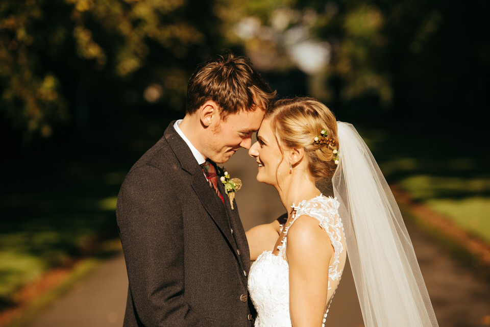 Wedding portraits Rowallan Castle