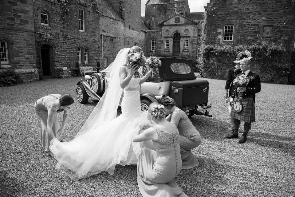 Wedding at Murthly Castle