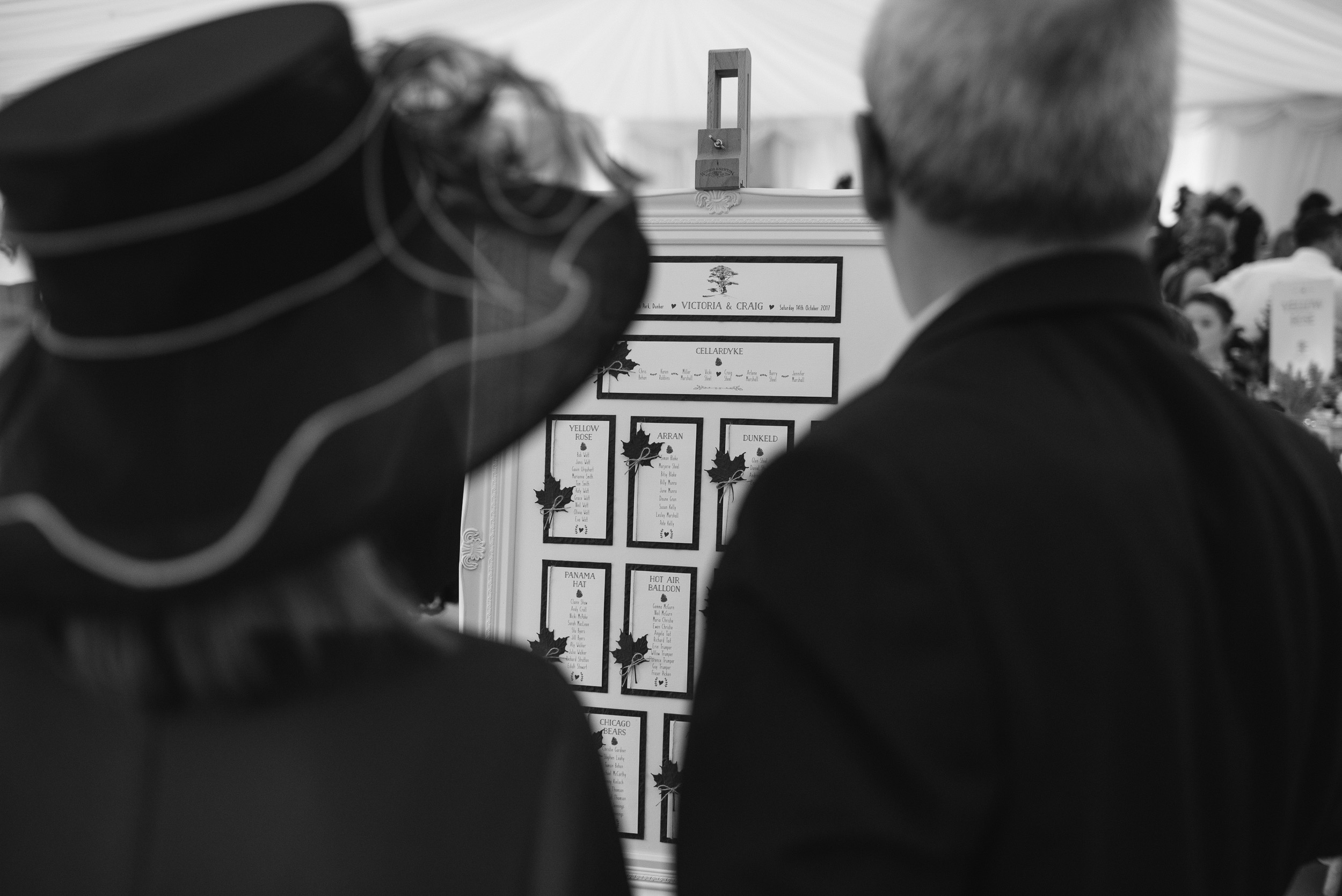 Wedding table plan