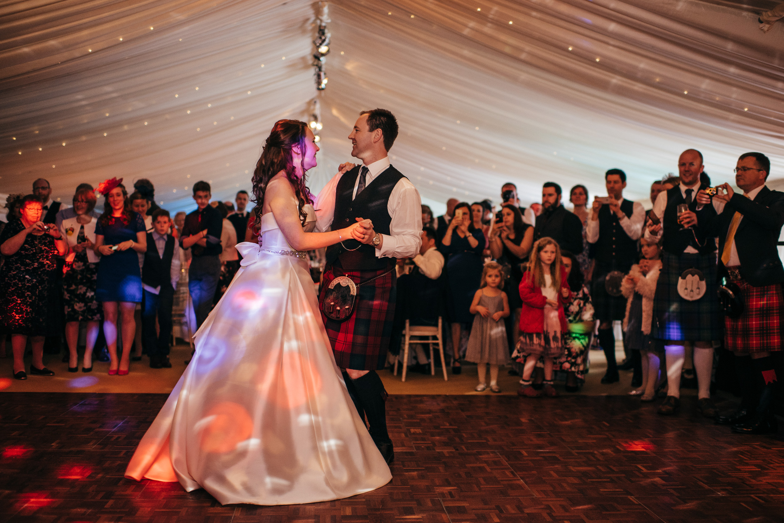 Wedding first dance Broxmouth Park