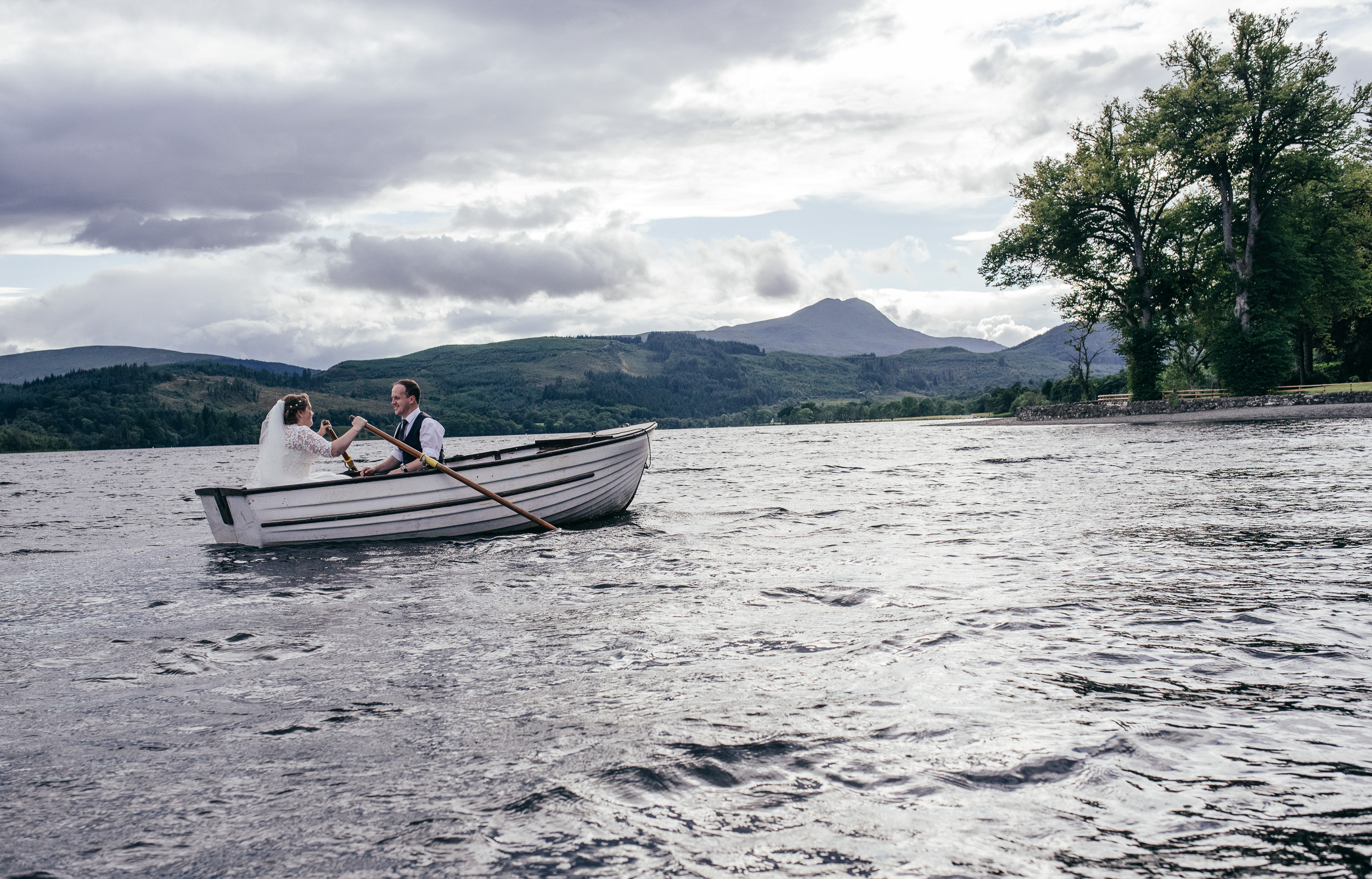 Altskeith House Boat Wedding