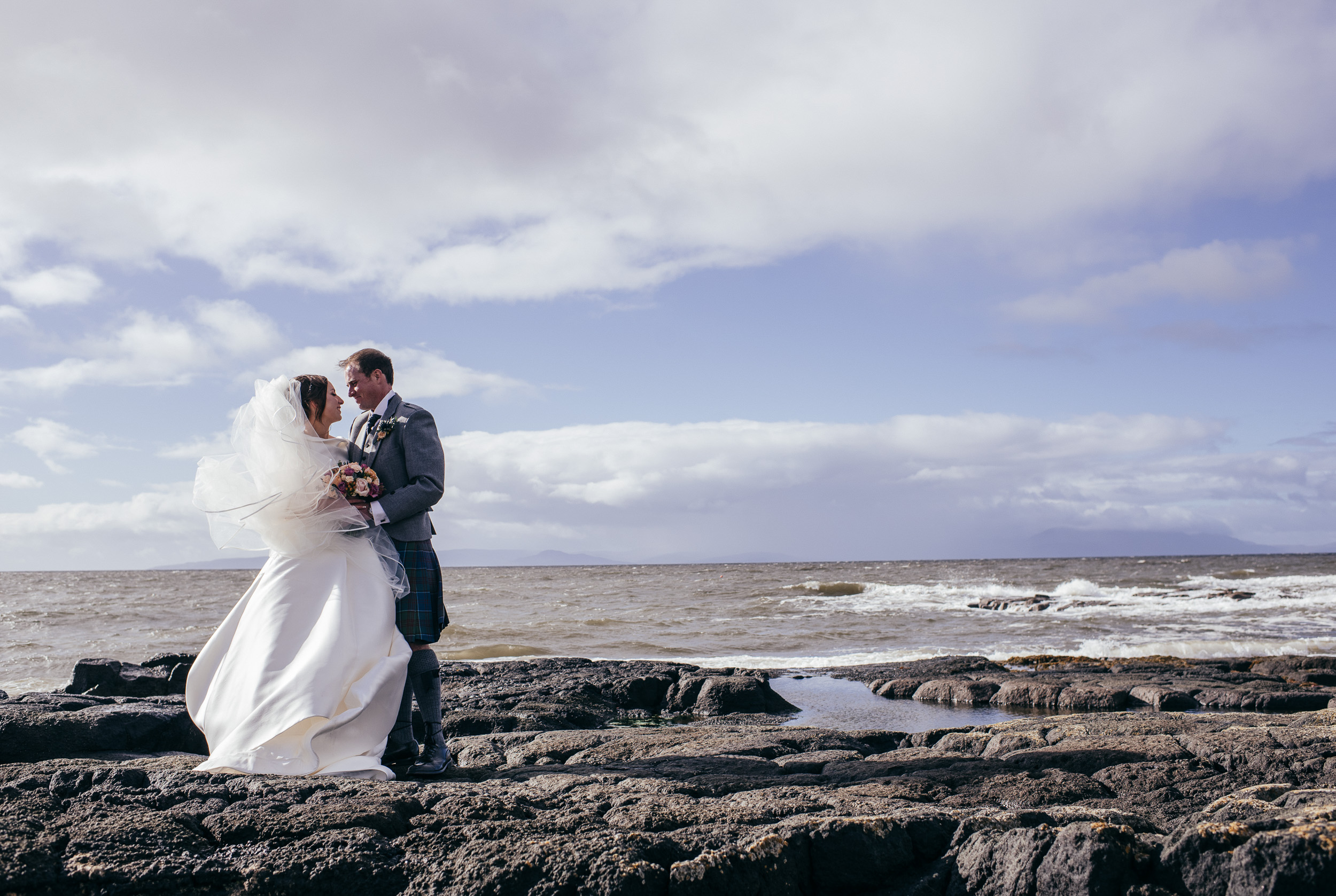 Seaside wedding Scotland