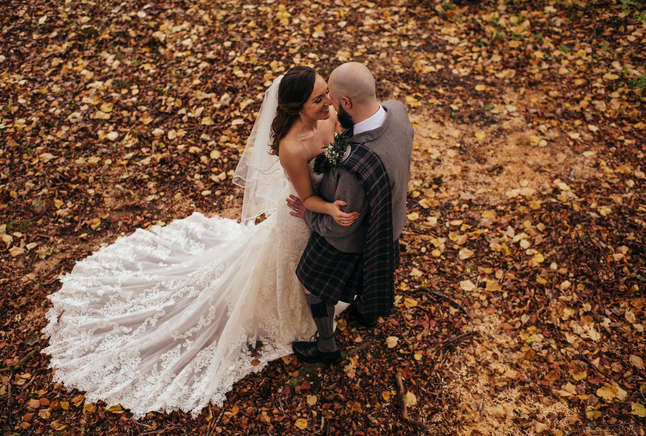 Woodland wedding Scotland