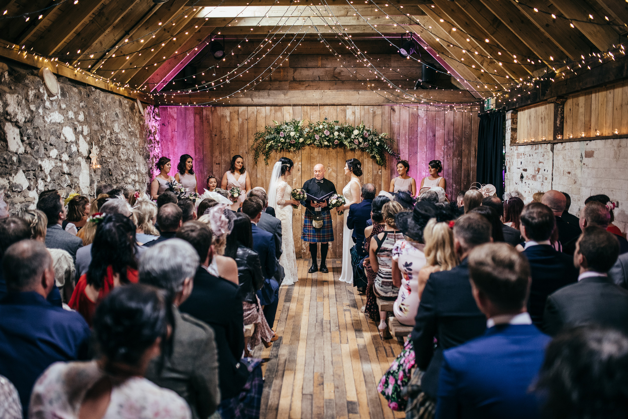 Wedding ceremony Byre at Inchyra