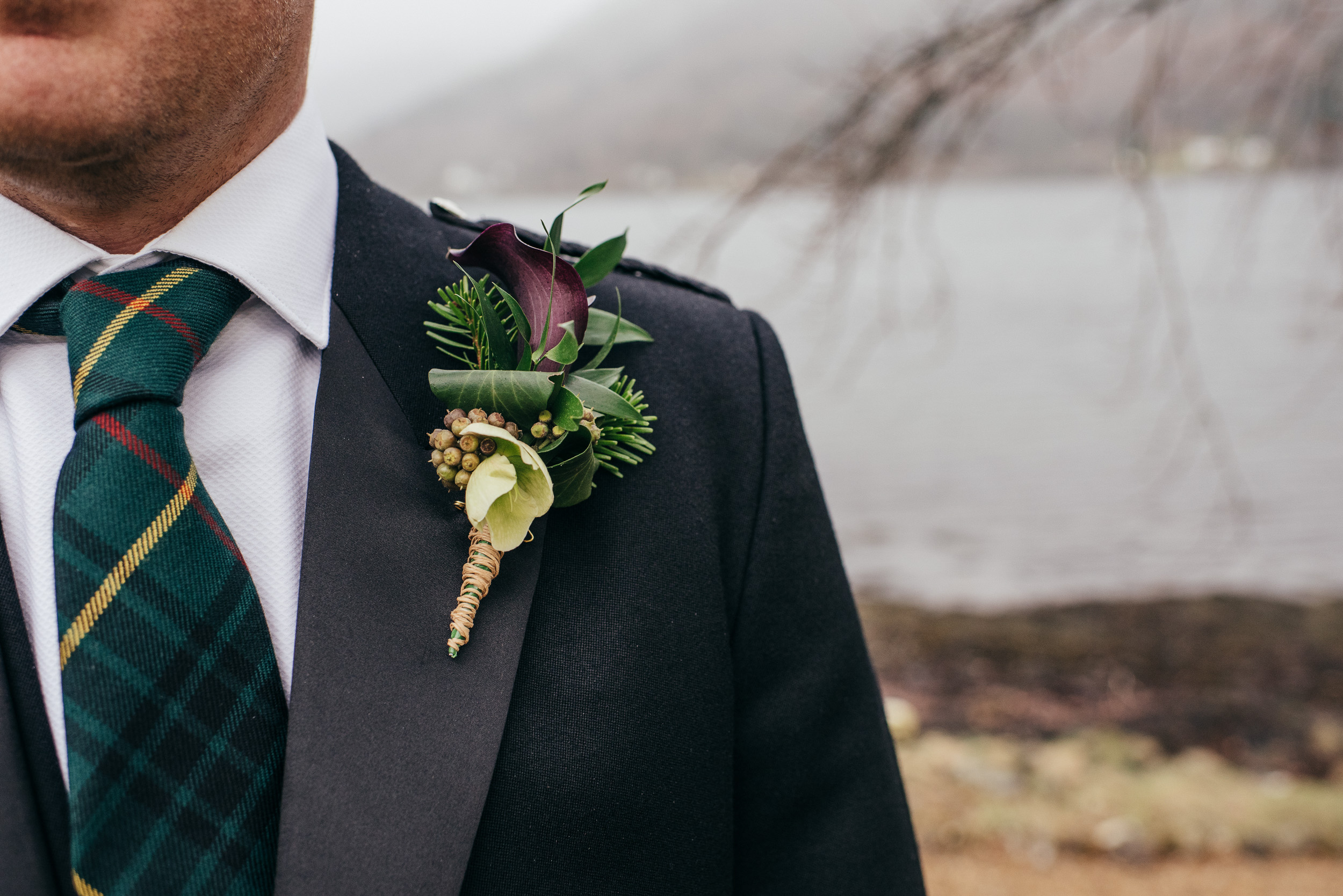 Groom wedding portrait Scotland