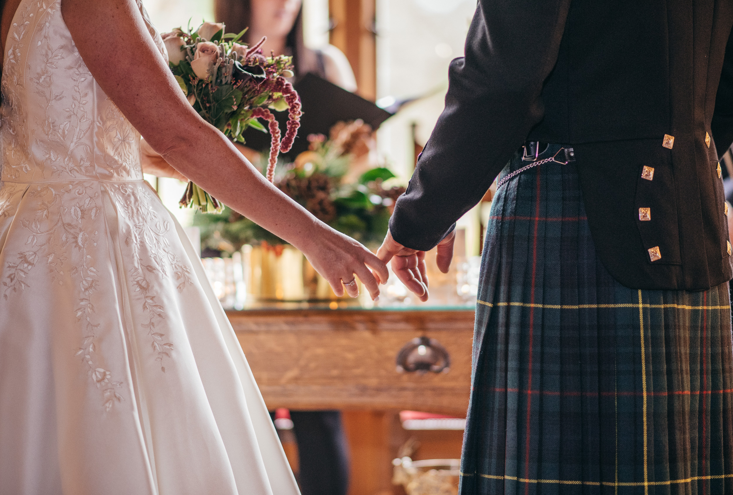 Wedding ceremony at The Lodge on Loch Goil