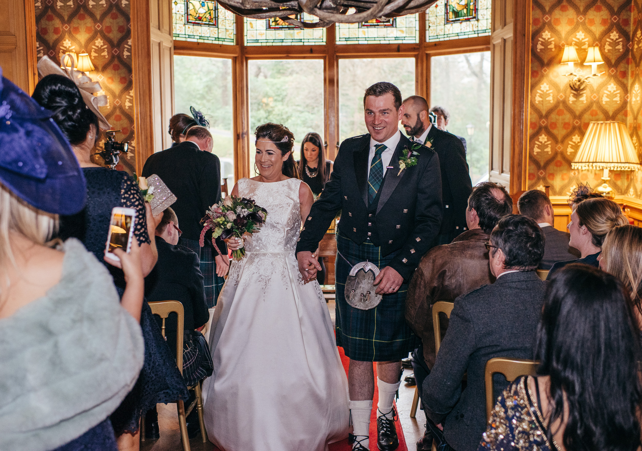 Wedding ceremony at The Lodge on Loch Goil