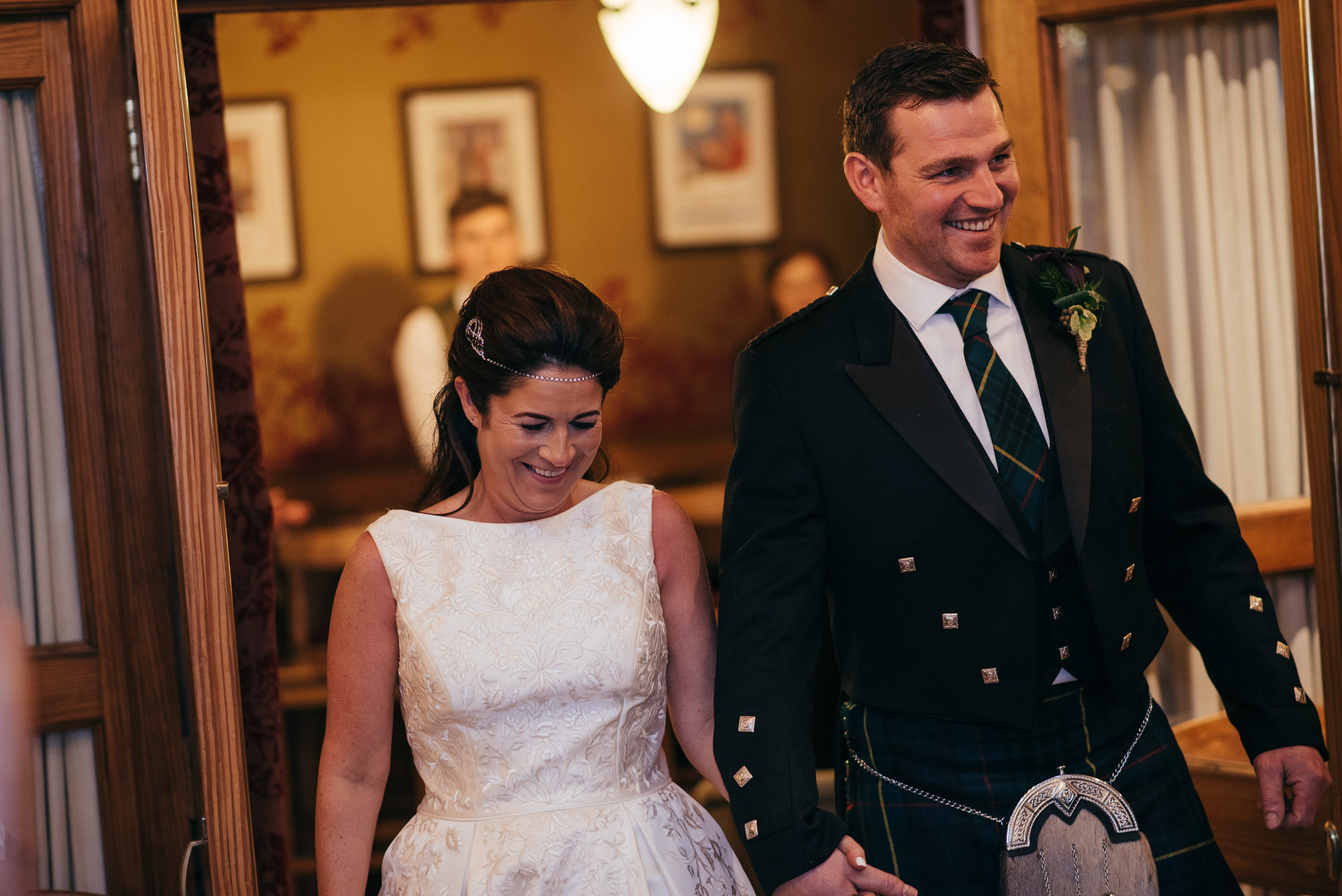 Bride and Groom The Lodge on Loch Goil