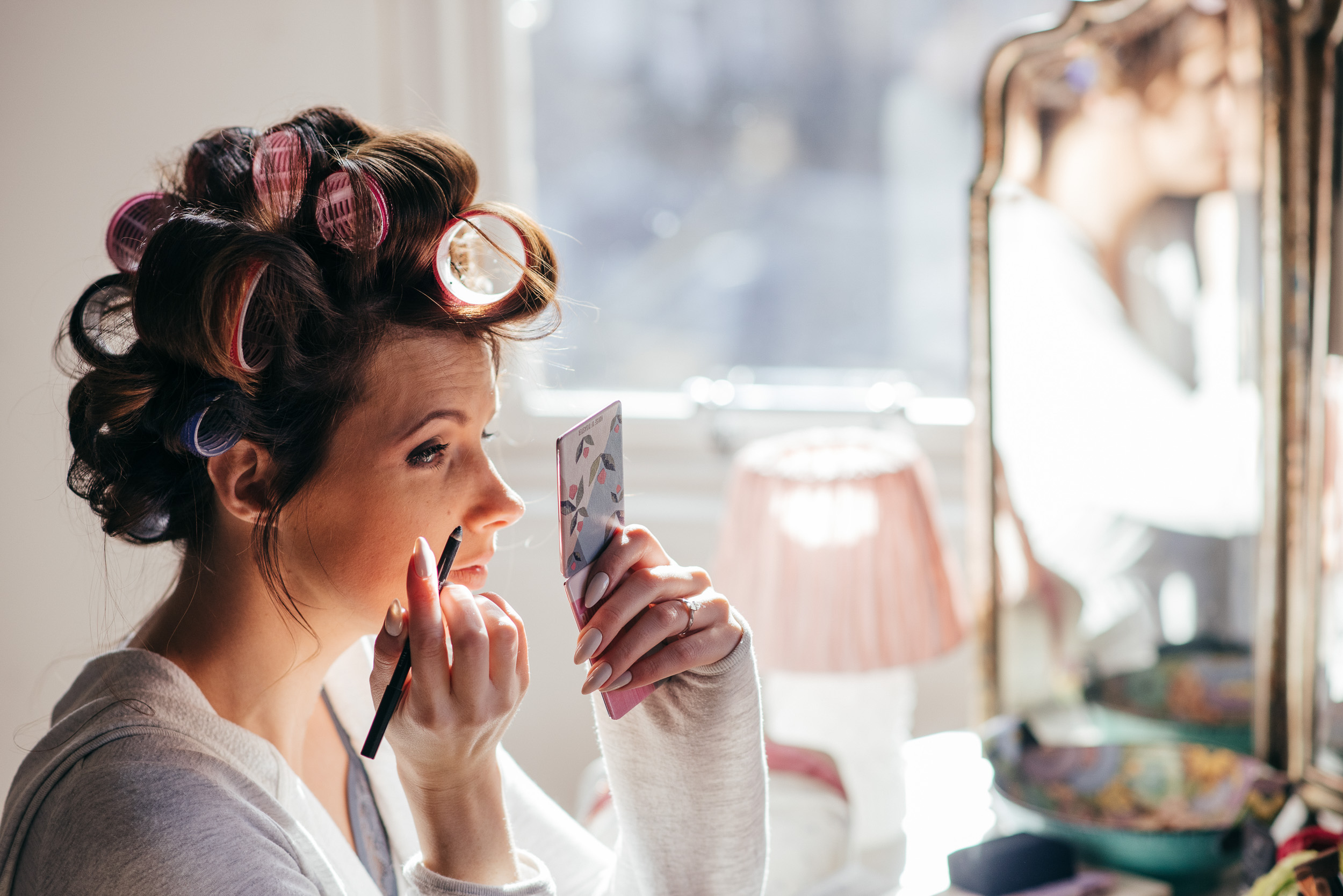 Morning wedding preparations Glasgow