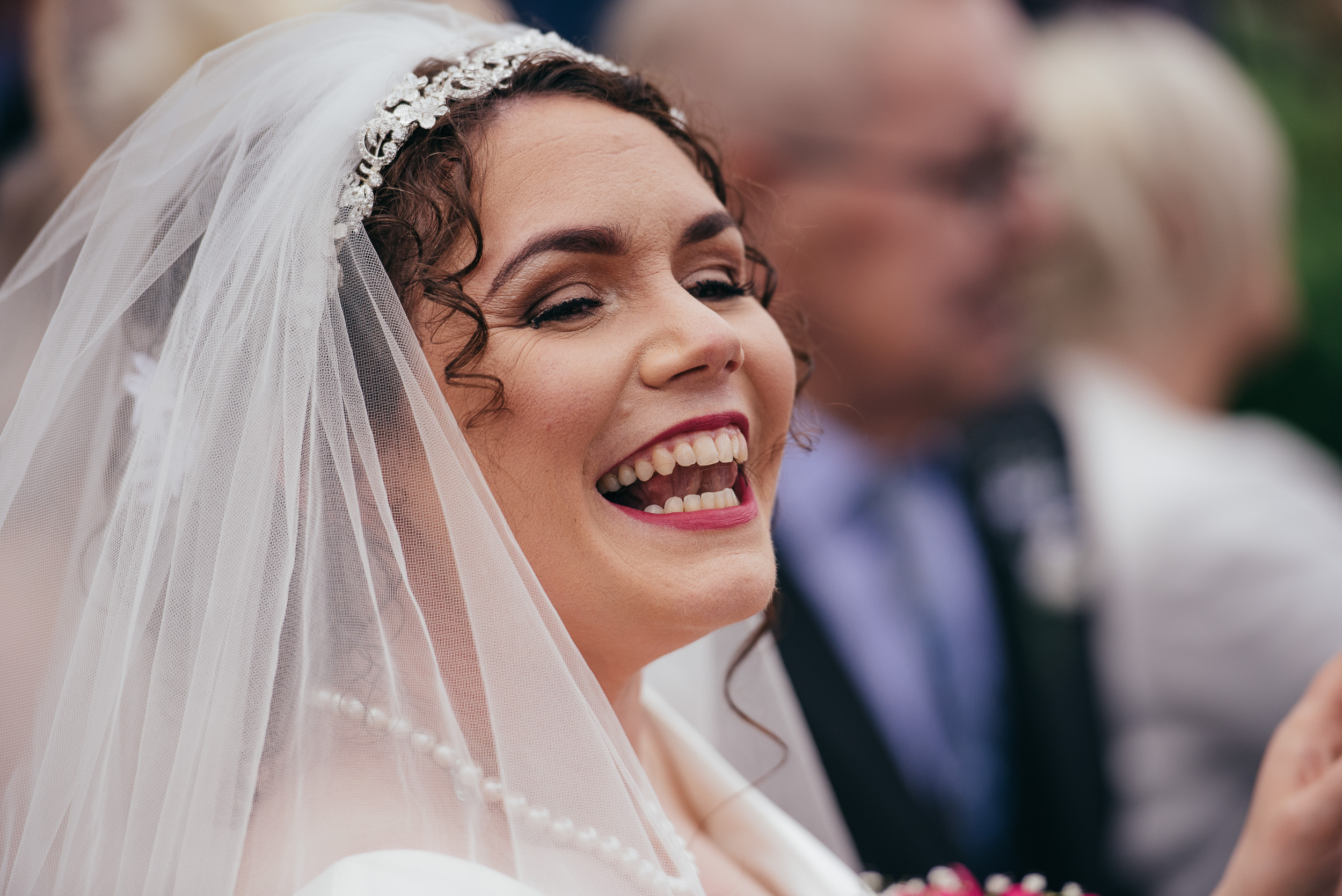 Smiling bride