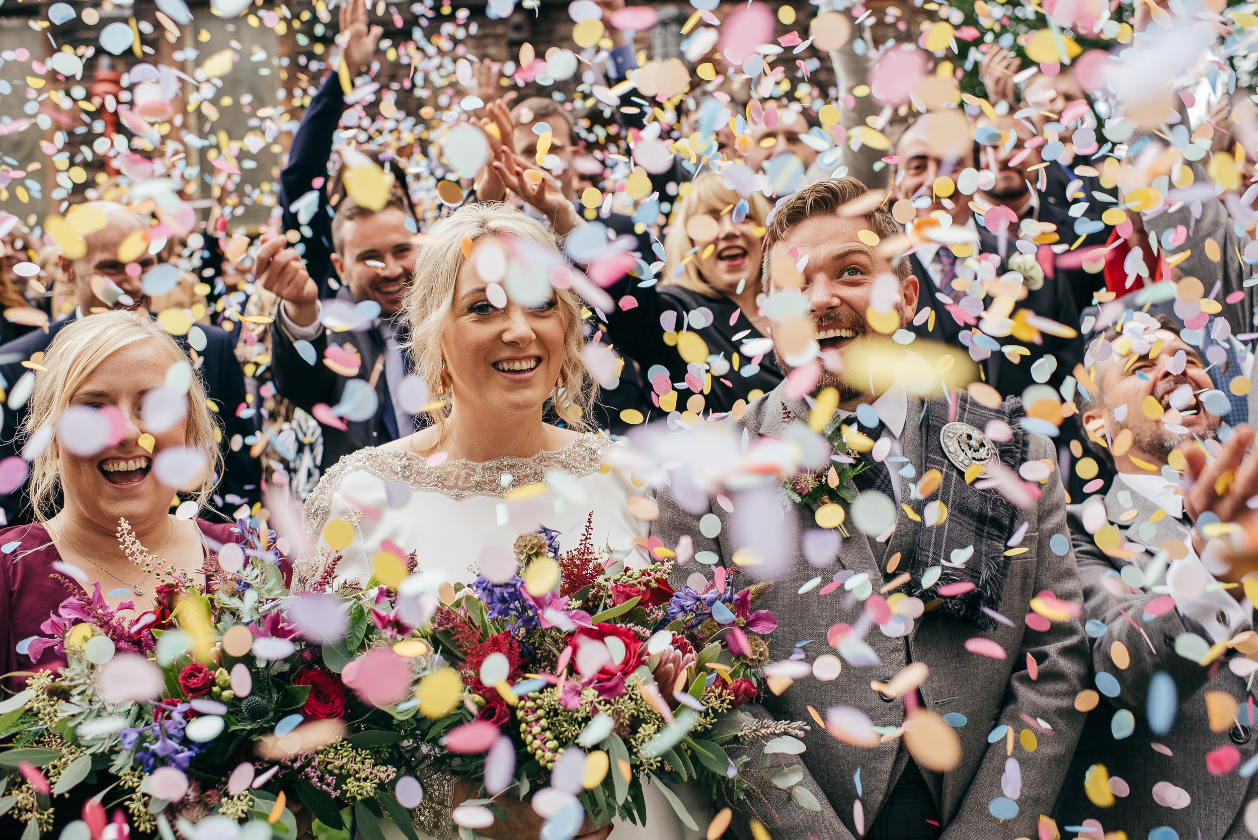 Wild and colourful confetti picture