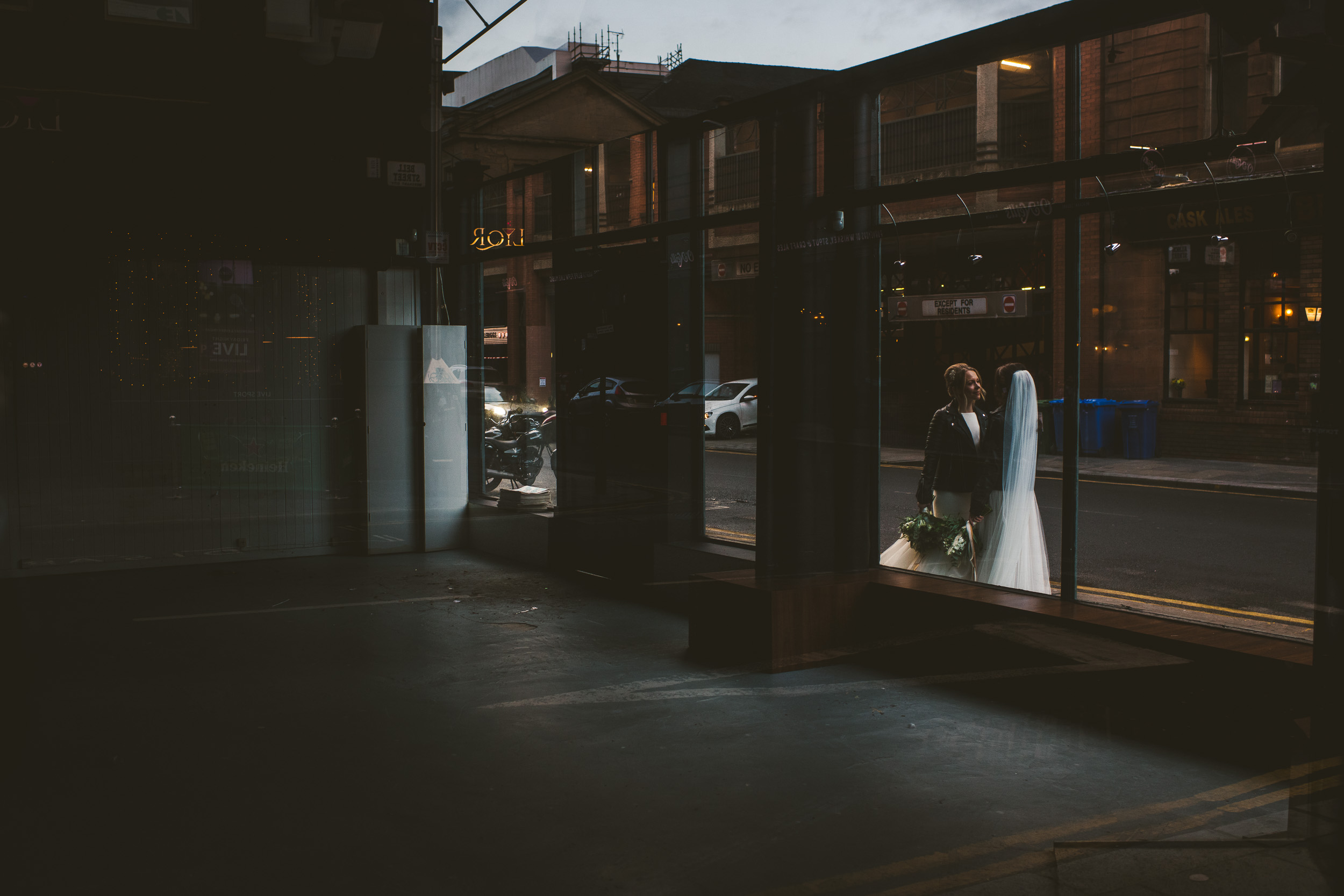 Same sex urban wedding