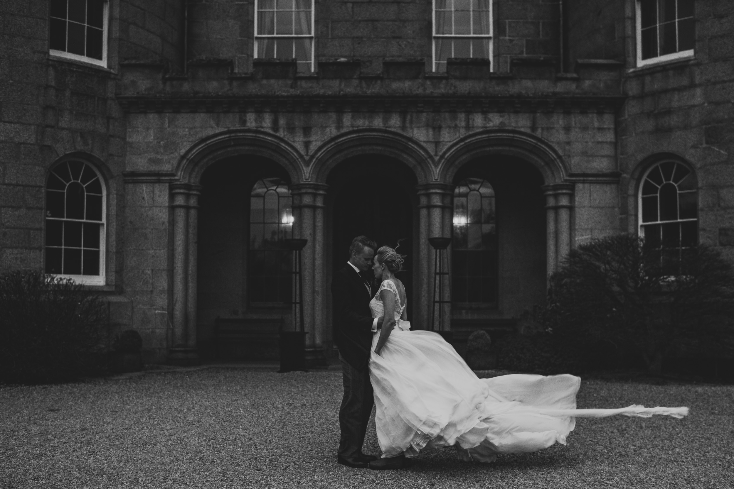 Windy portrait at Cluny Castle