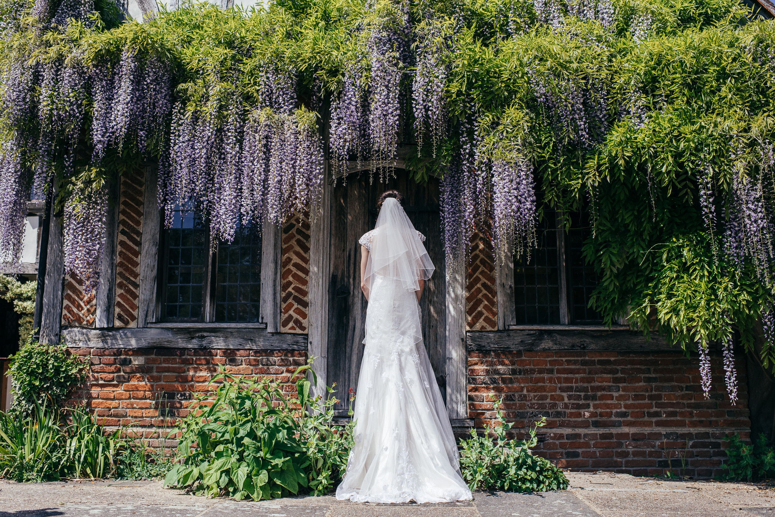 Creative wedding dress photograph