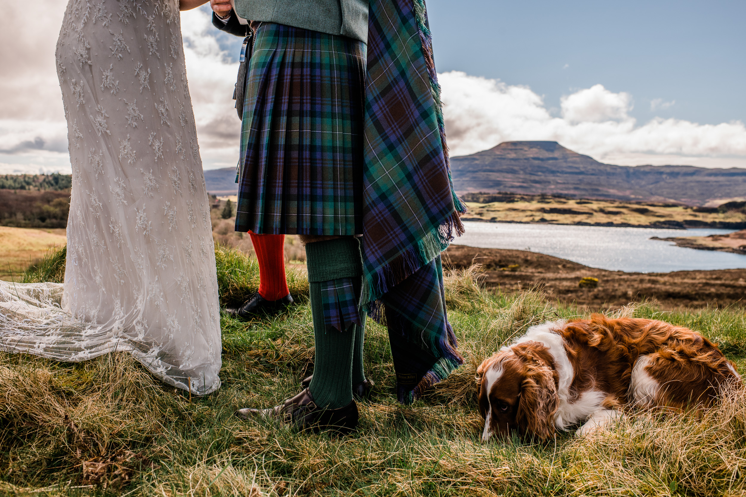 Wedding dog ceremony Skye