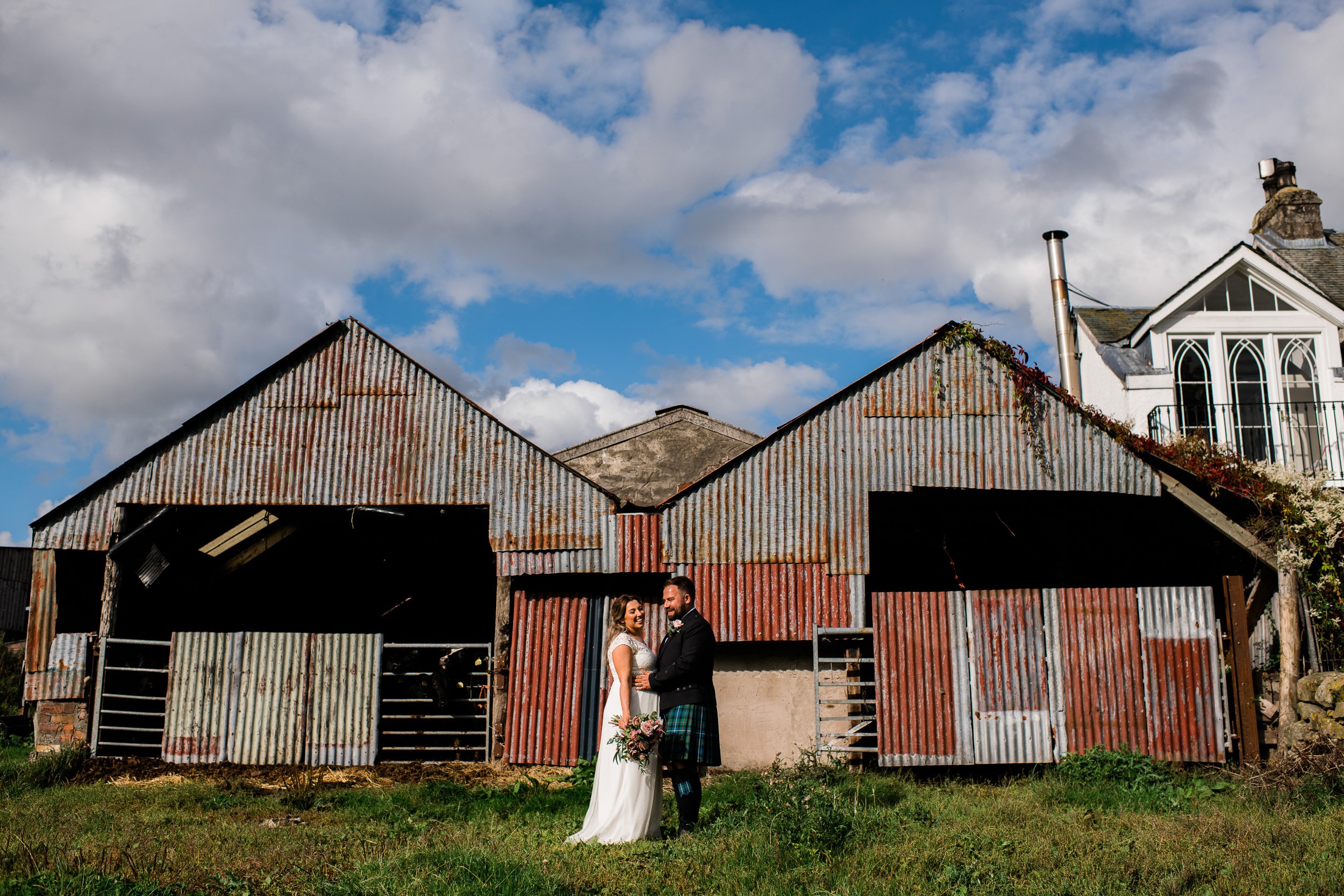 Farm wedding portraits