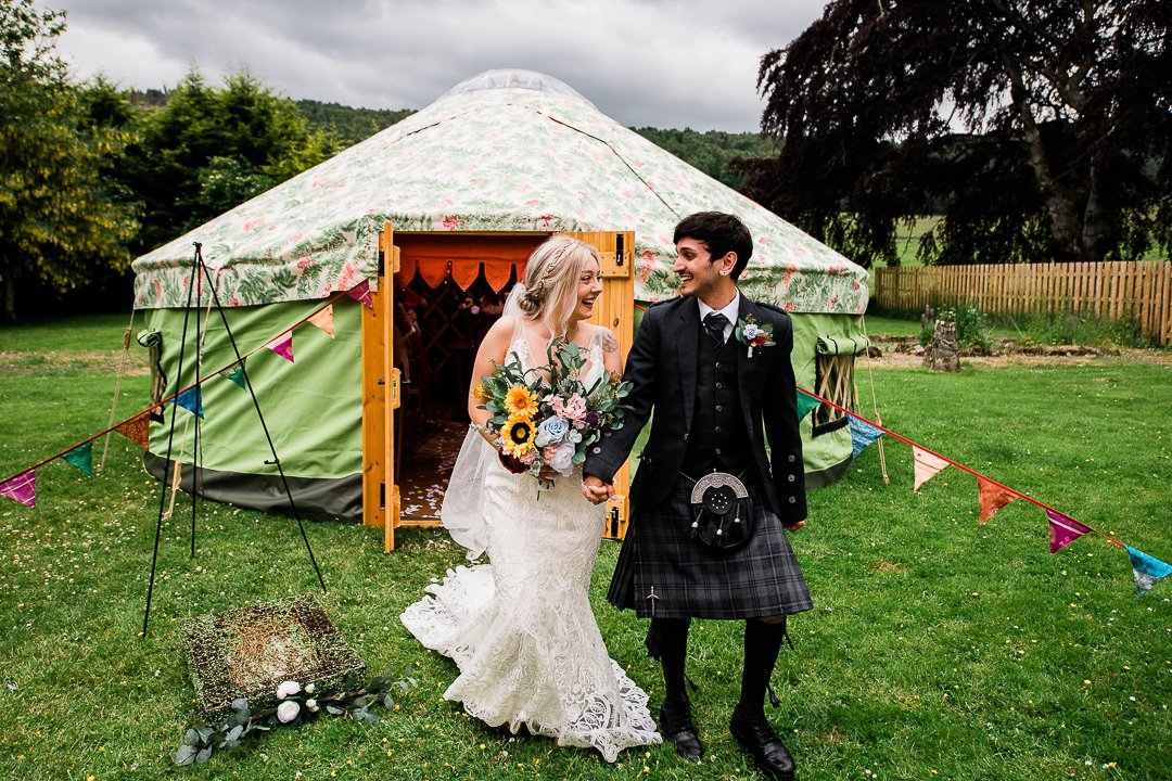 Yurt wedding Scotland