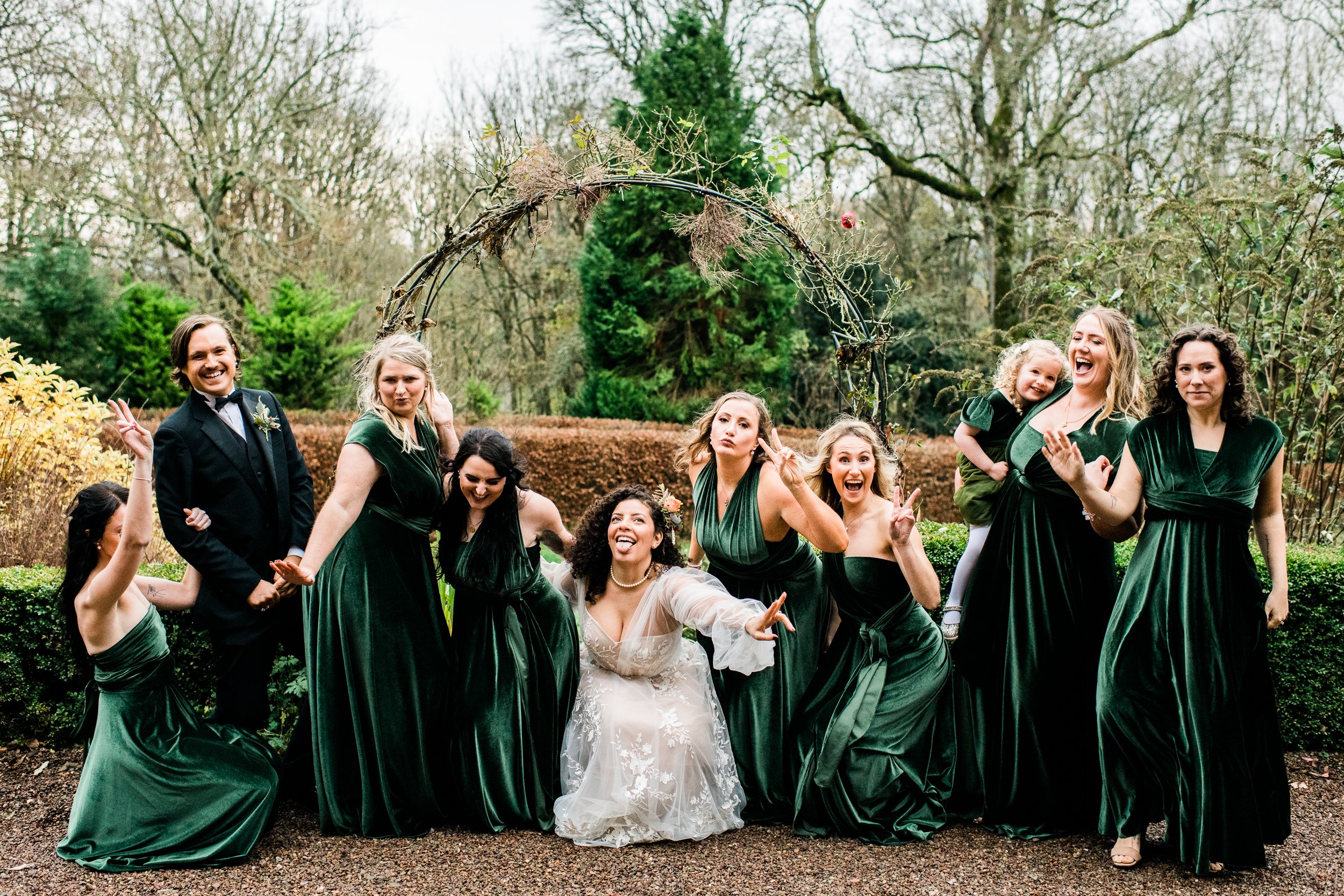 Fun Bridal Party Picture