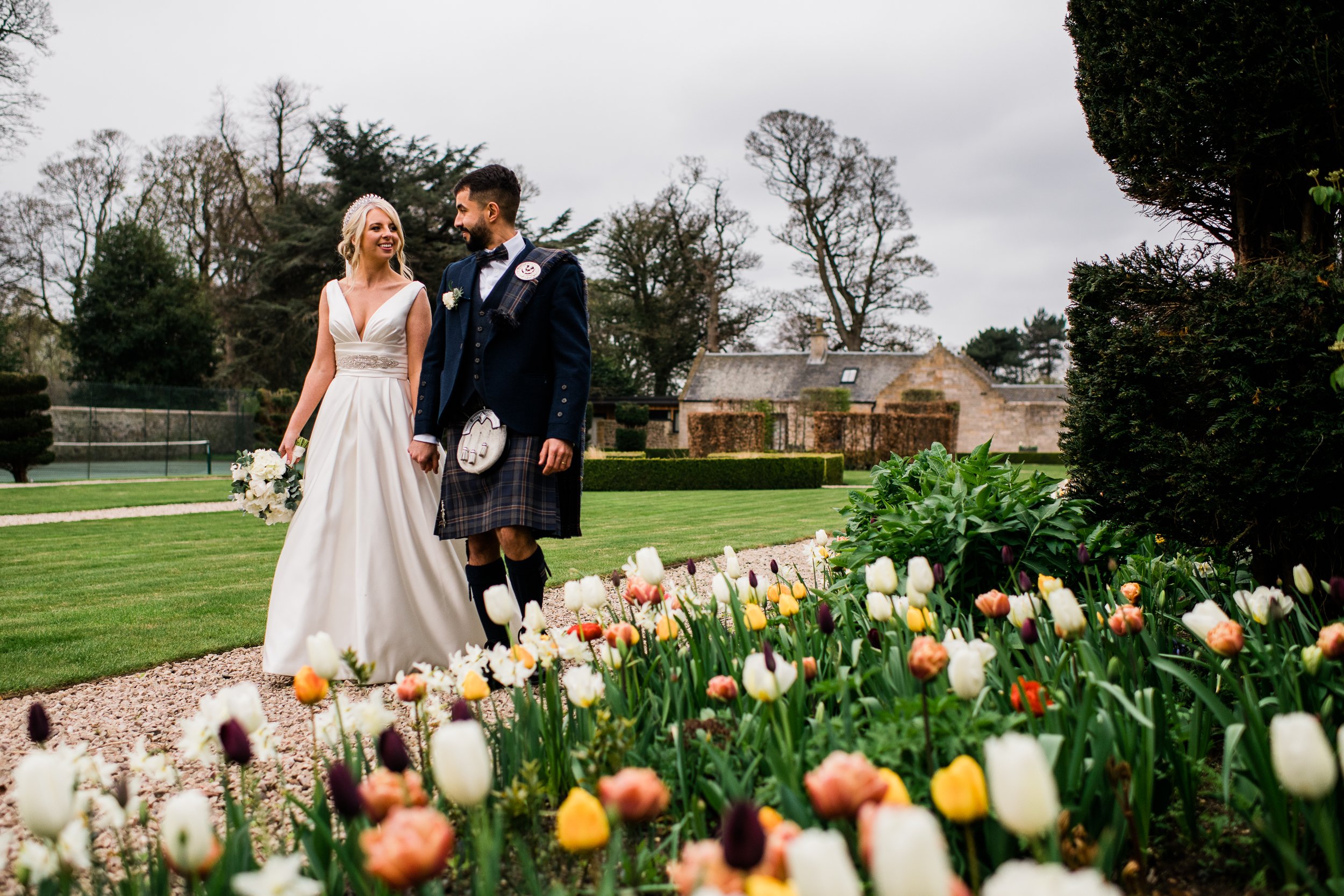 Carlowrie Castle Gardens Wedding