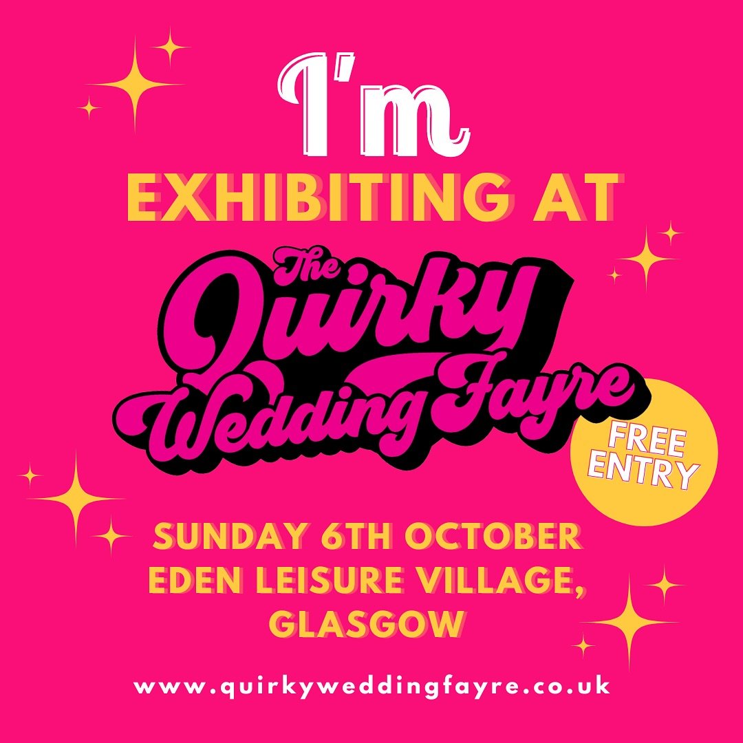 I&rsquo;m excited to announce that I&rsquo;ll be exhibiting at the @quirkyweddingfayre later in the year. This is definitely one to put in the diary as it&rsquo;s always filled with awesome suppliers&hellip; it&rsquo;s also FREE! 

It&rsquo;s held at