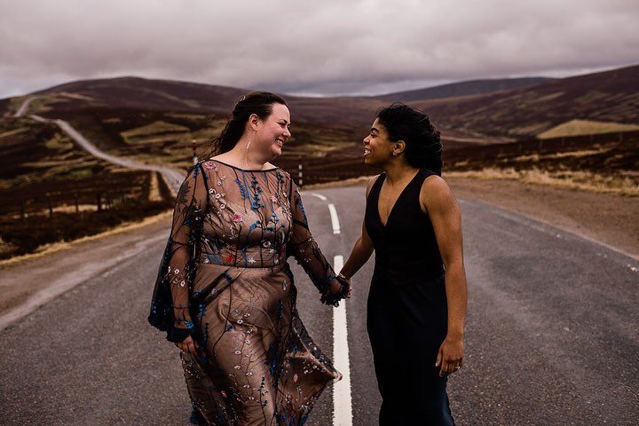 Alexis &amp; Lauren came all the way over to Scotland from Texas last week to share their vows&hellip; and have one hell of a wedding adventure all over our beautiful country. 

I was lucky enough to get to spend the day with them in the Cairngorms a