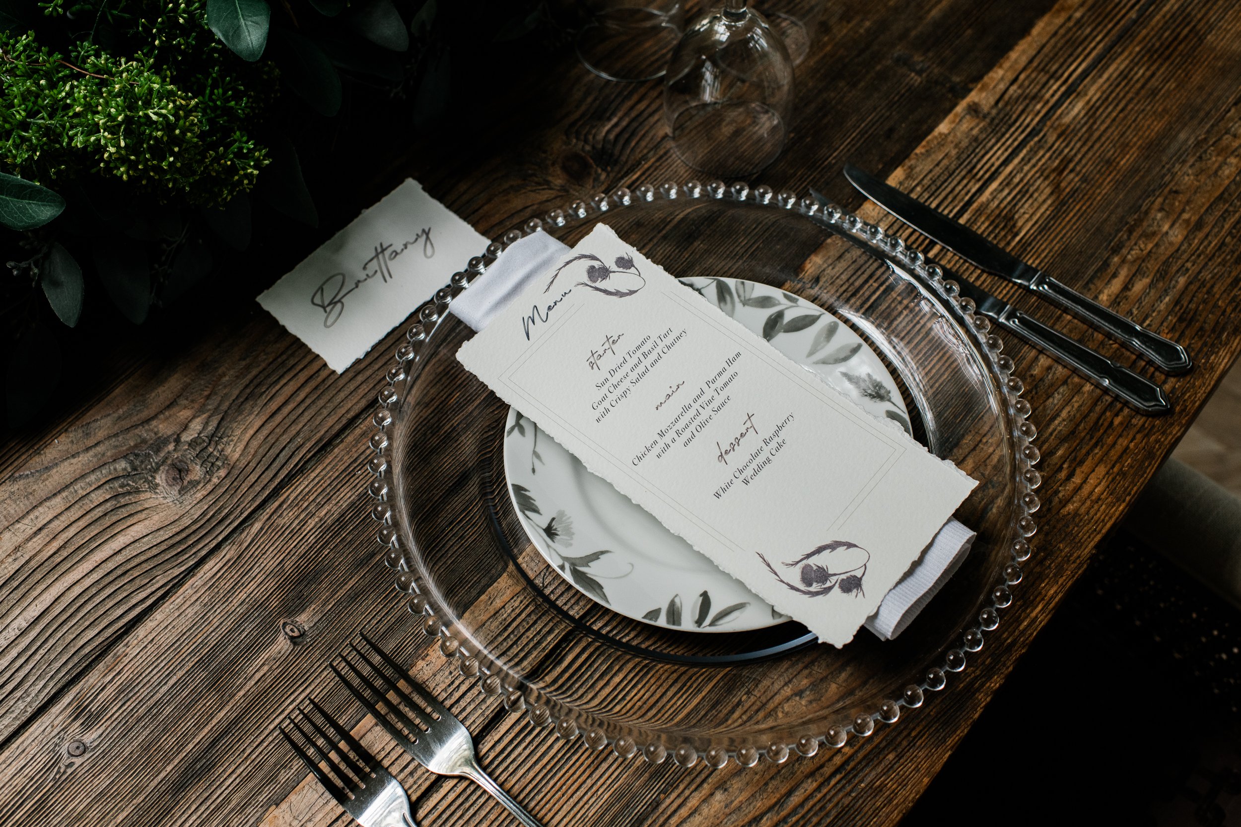 Branxholm Park Wedding Dinner Table