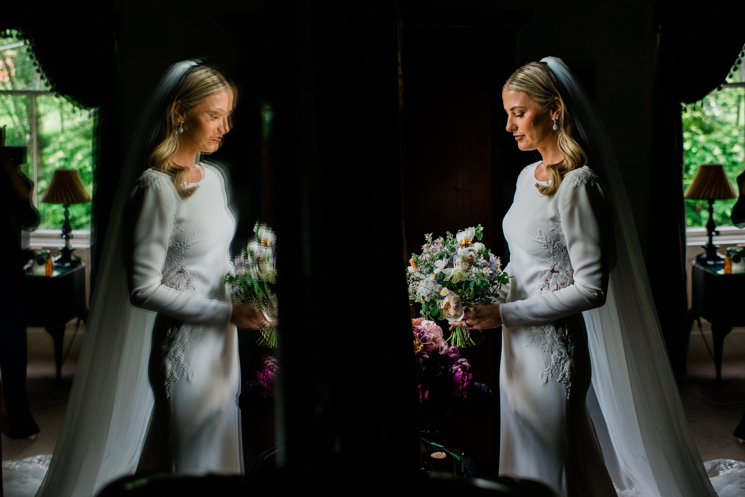 Bride at Branxholm Park