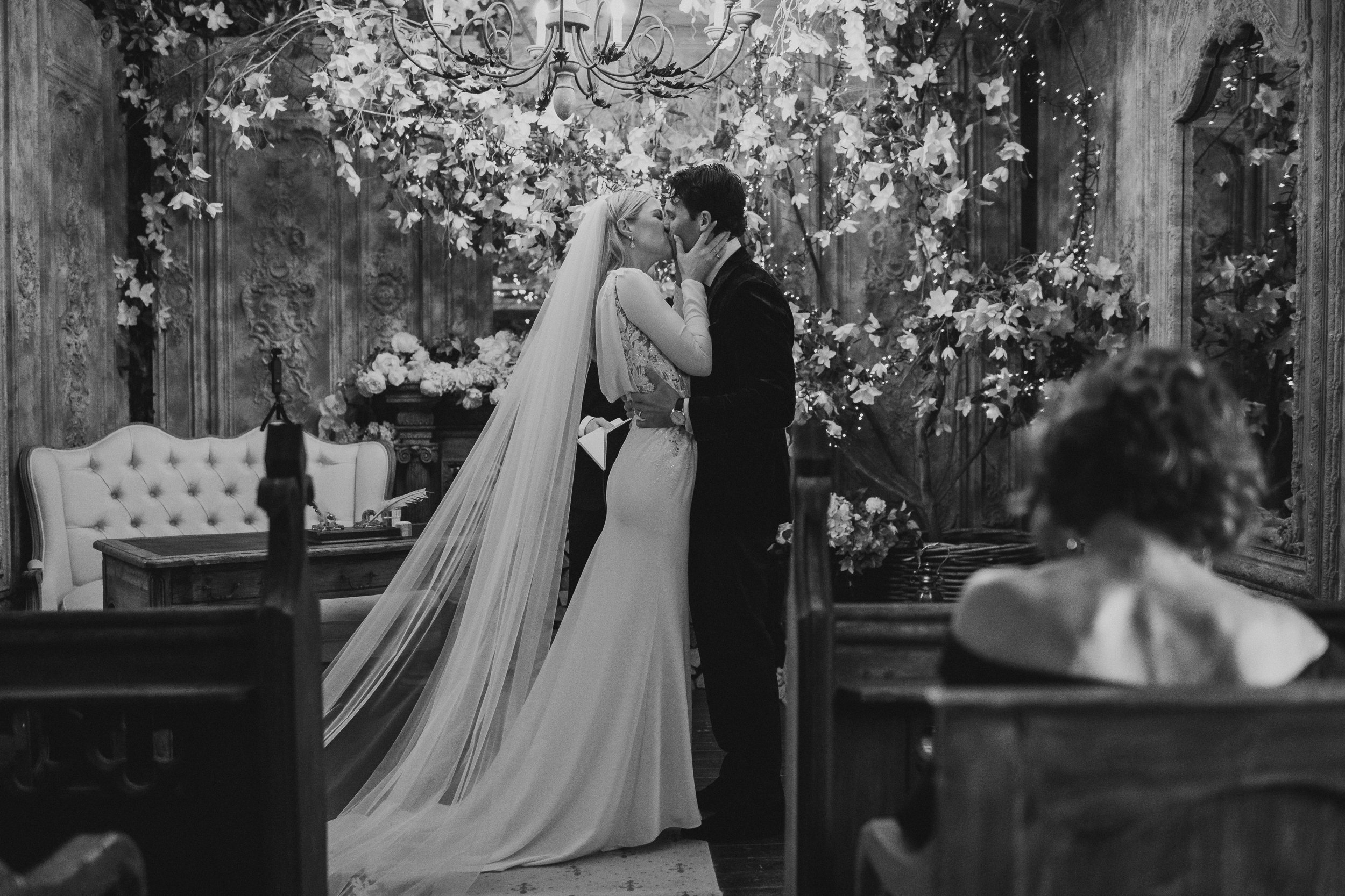 wedding ceremony at branxholm park