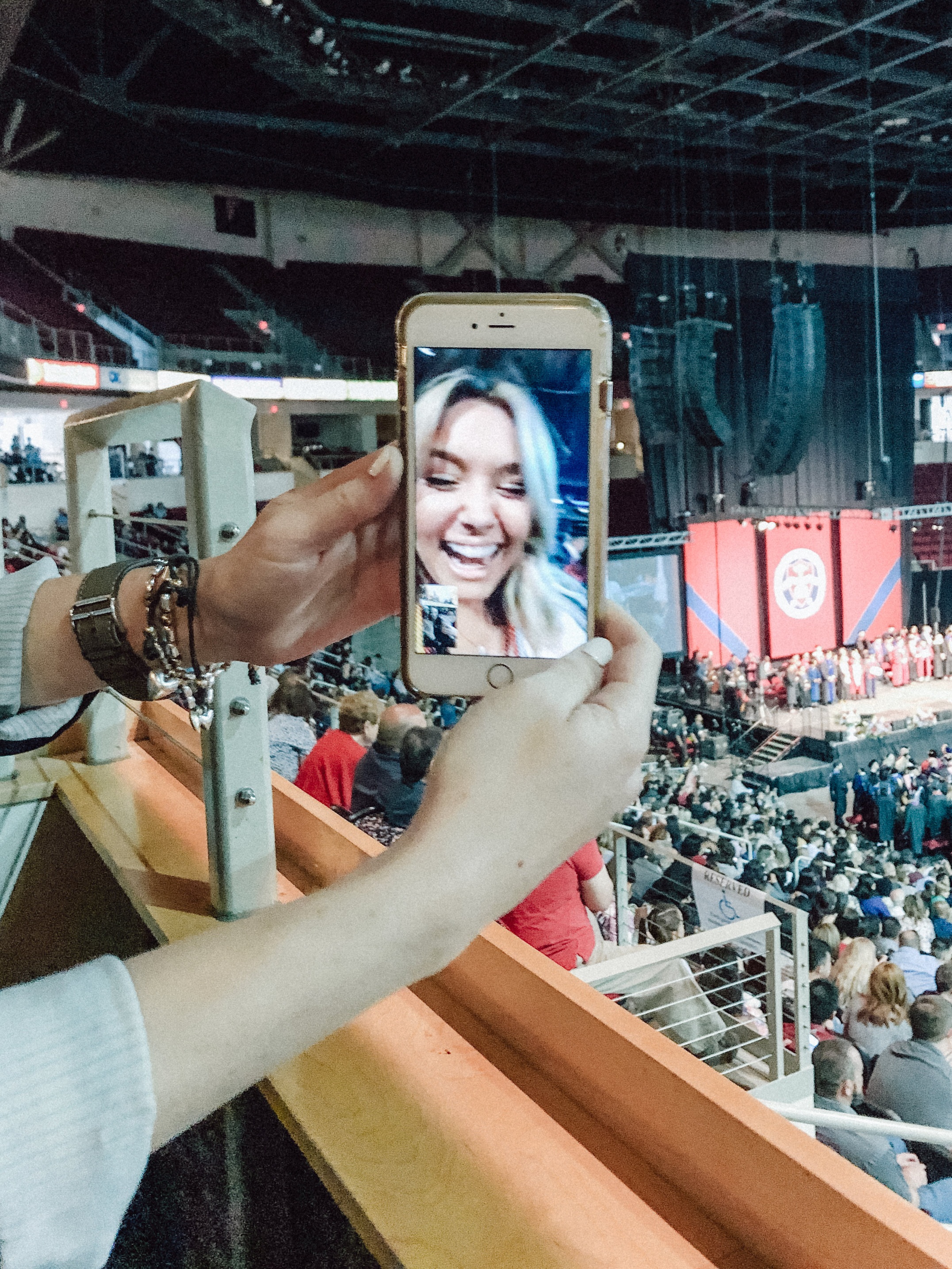 I FaceTimed Rae and the team right before I walked across the stage at my graduation - can you tell I was excited?