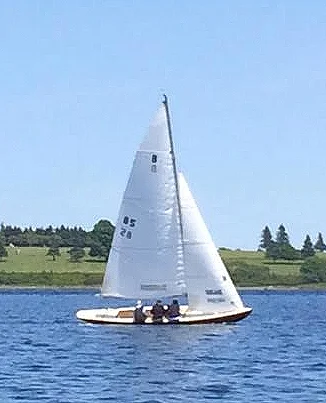 Excellent leeward heel.