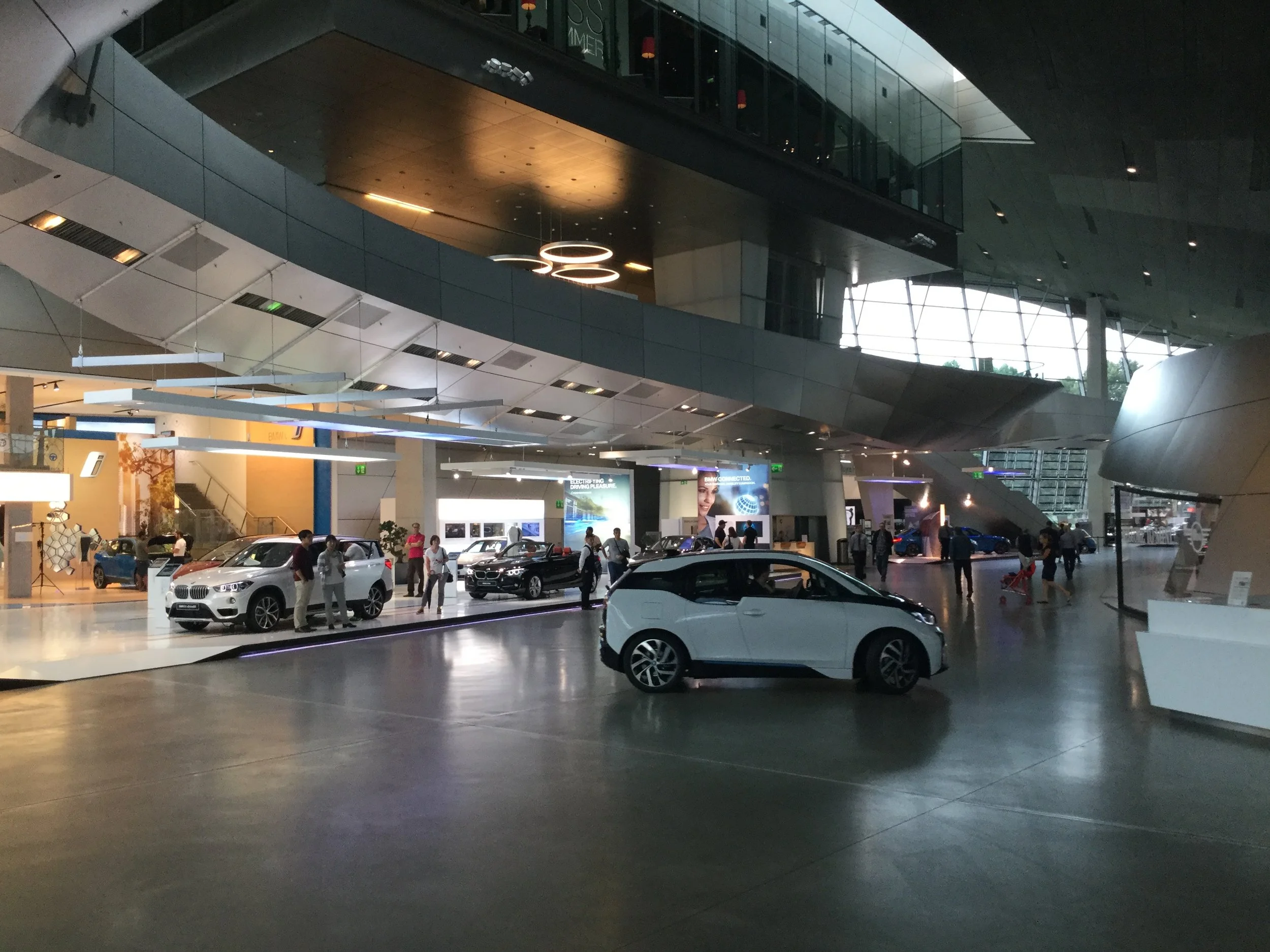 Watch out for the BMW i3! Taking willing vistors out for a spin inside the Velt. 