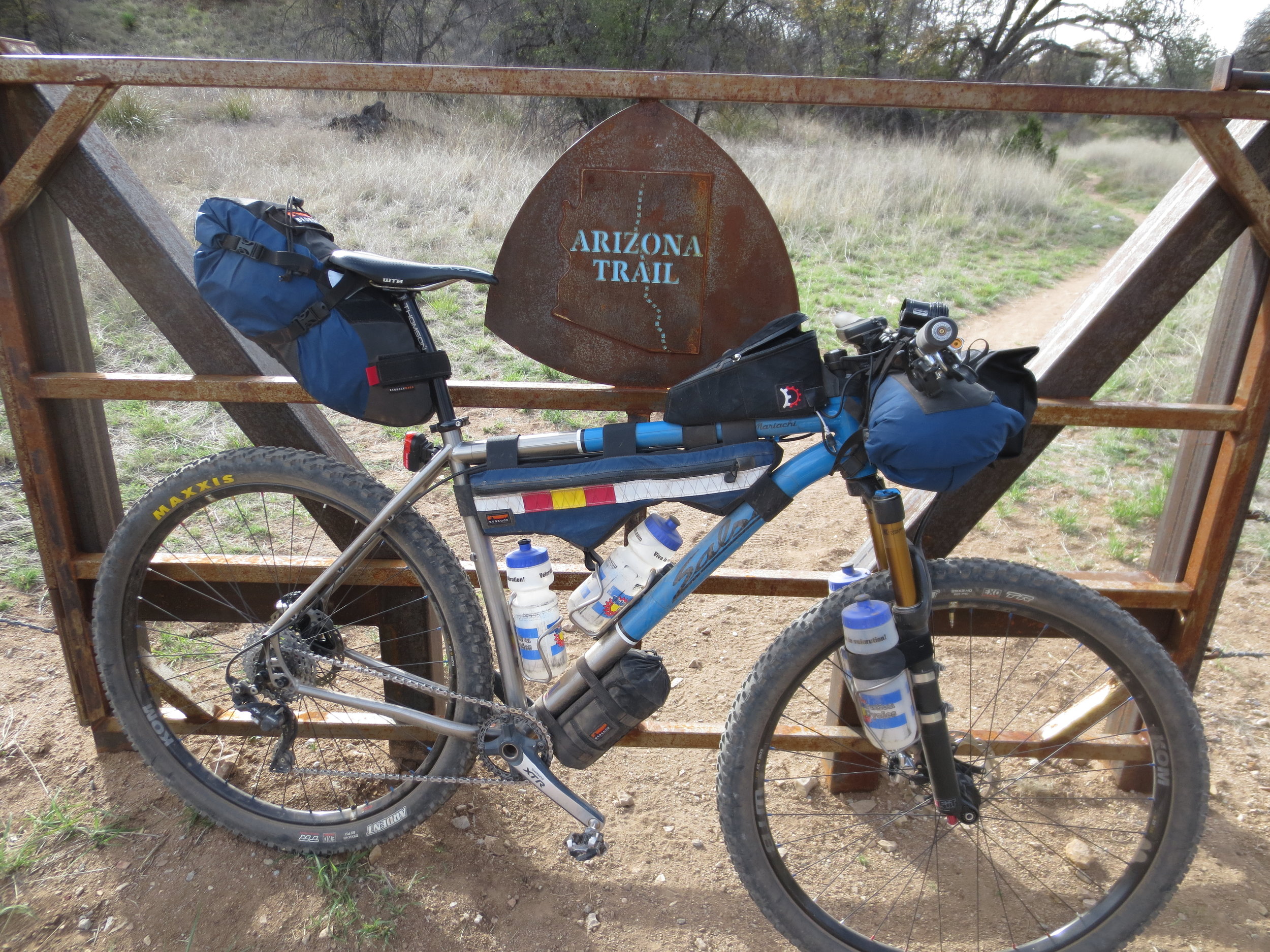 Joey's bike during the 2015 Arizona Trail Race