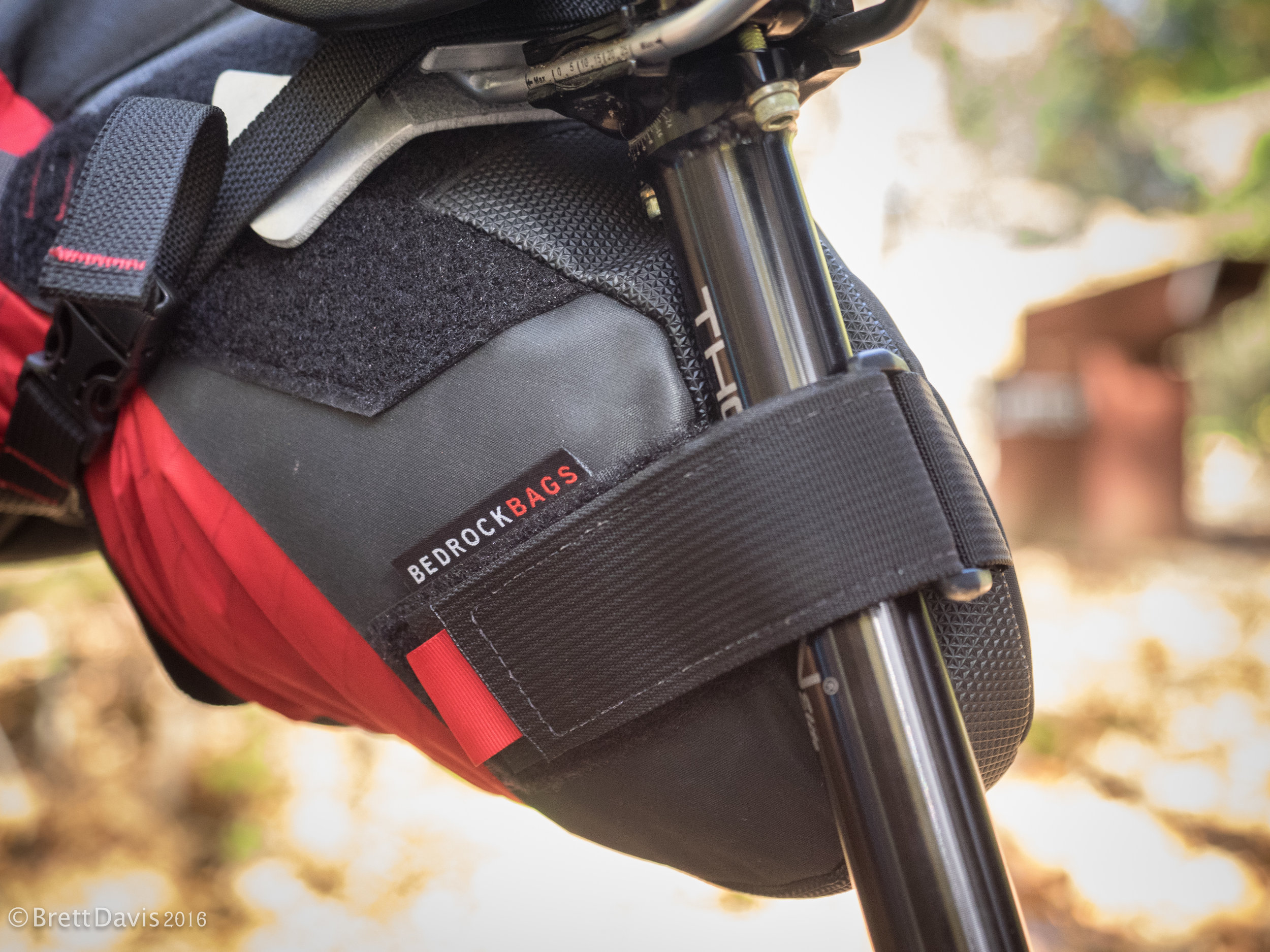 The Bedrock Coconino with RailWing packed with all of our off-the-bike essentials. 