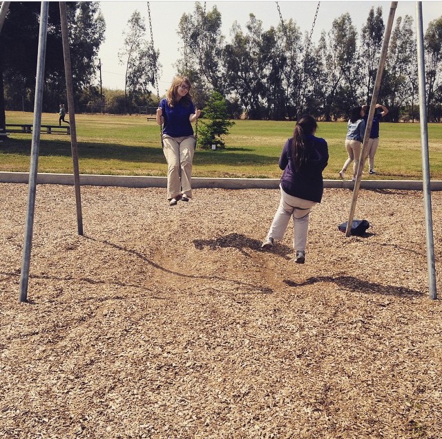 A different swing set that we found the next day 