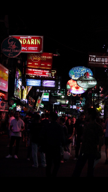 A view down Walking Street.