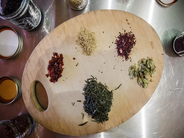 Ingredients from some of our first kombucha batches, 2010.