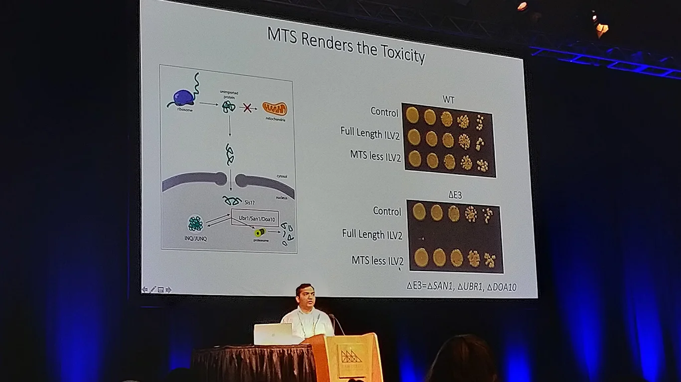 Viplendra presenting at ASCB