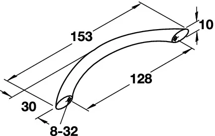 Steel Crescent Handle Dimensions: 117.31.638