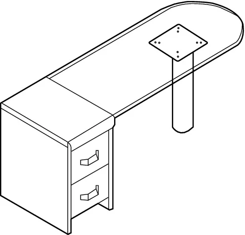 Single Leg Support Column: 635.35.271