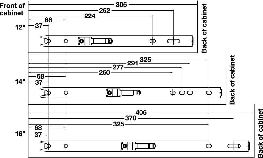 Wire Closet Basket with Full Extension Sides: 547.40.638
