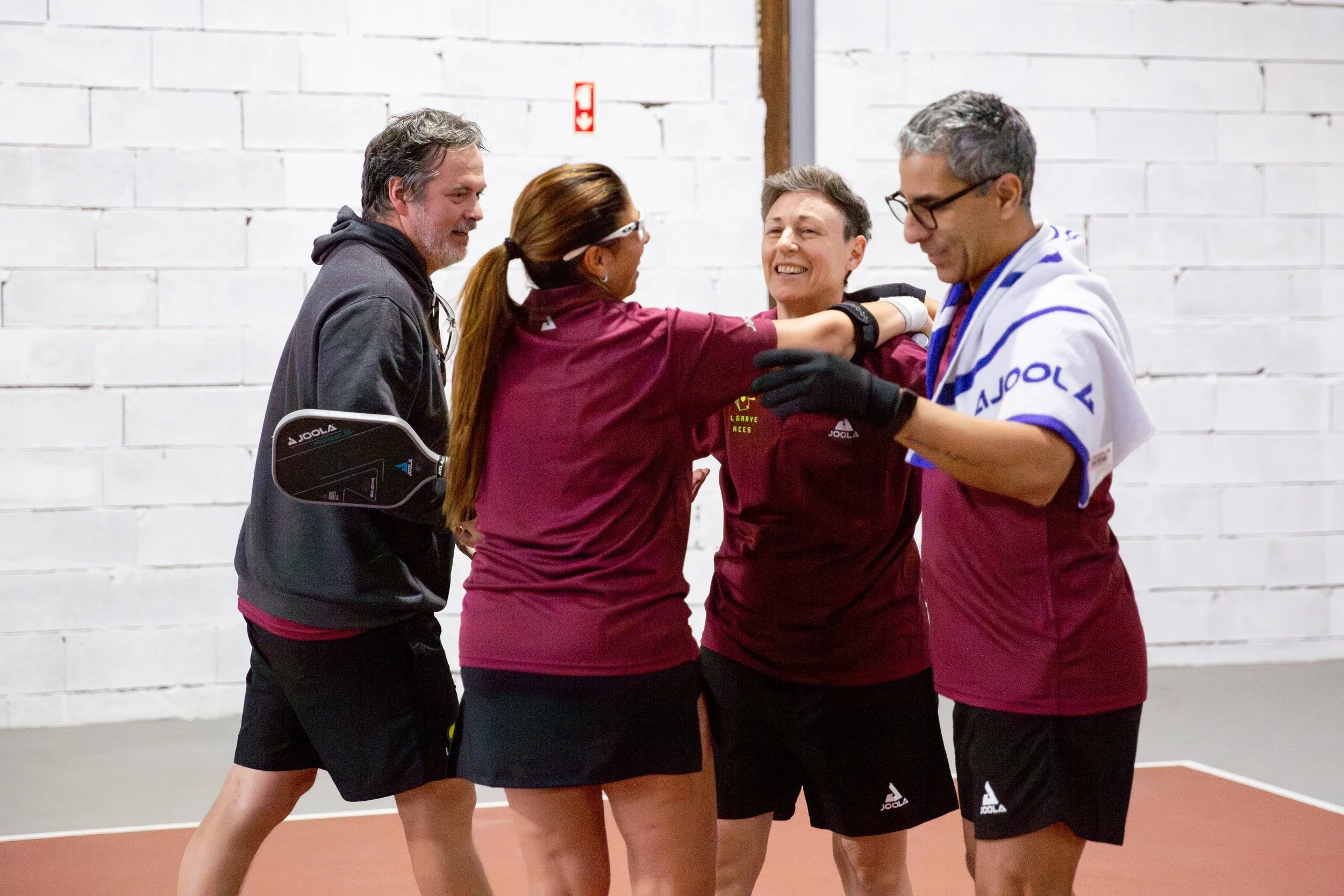 Professional pickleball photography capturing the excitement and energy of a league event in Lisbon, Portugal. From intense matches and competitive rallies to team spirit and community connections, these photographs tell the story of the pickleball e