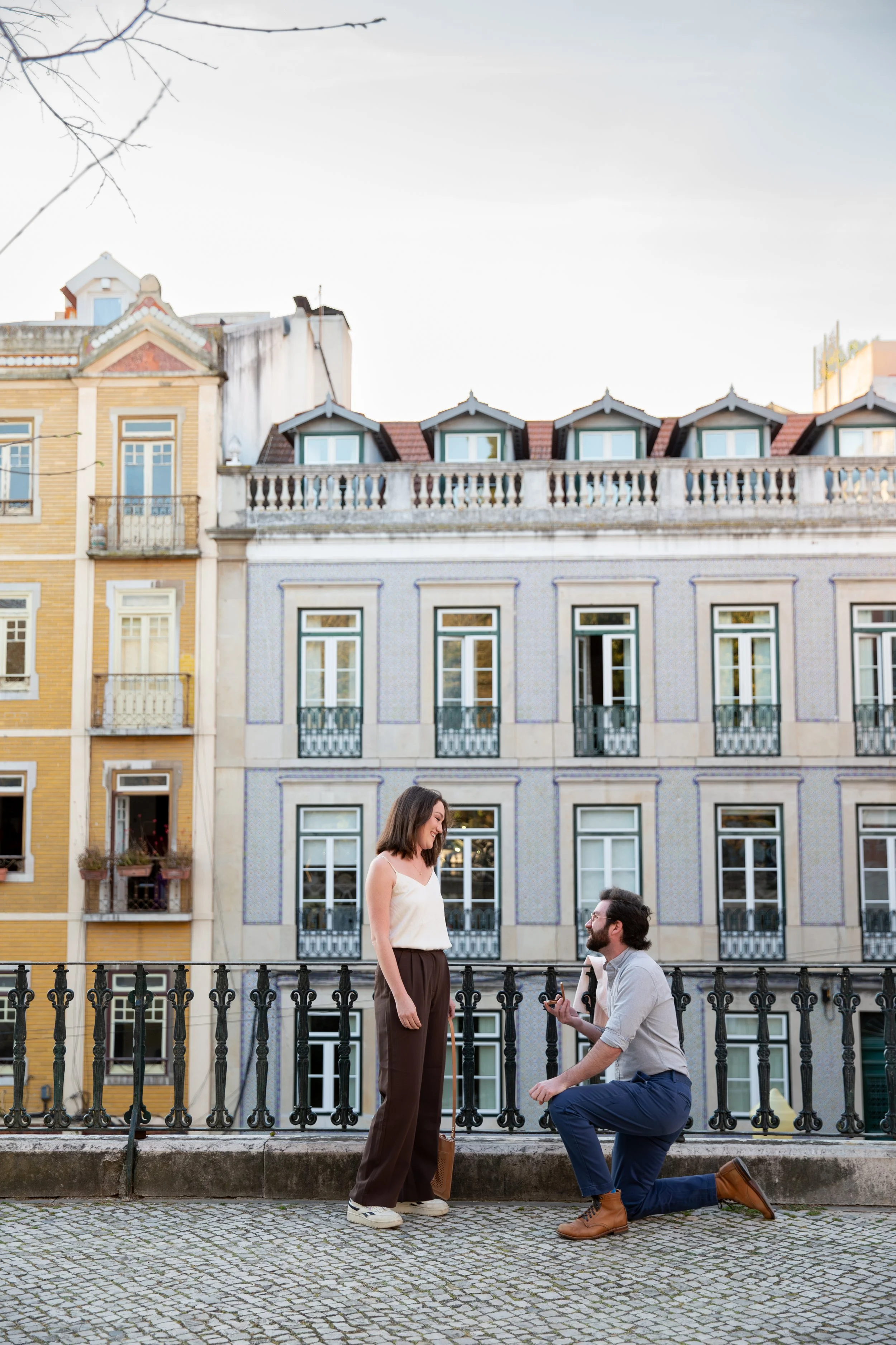 Romantic Proposal in Lisbon