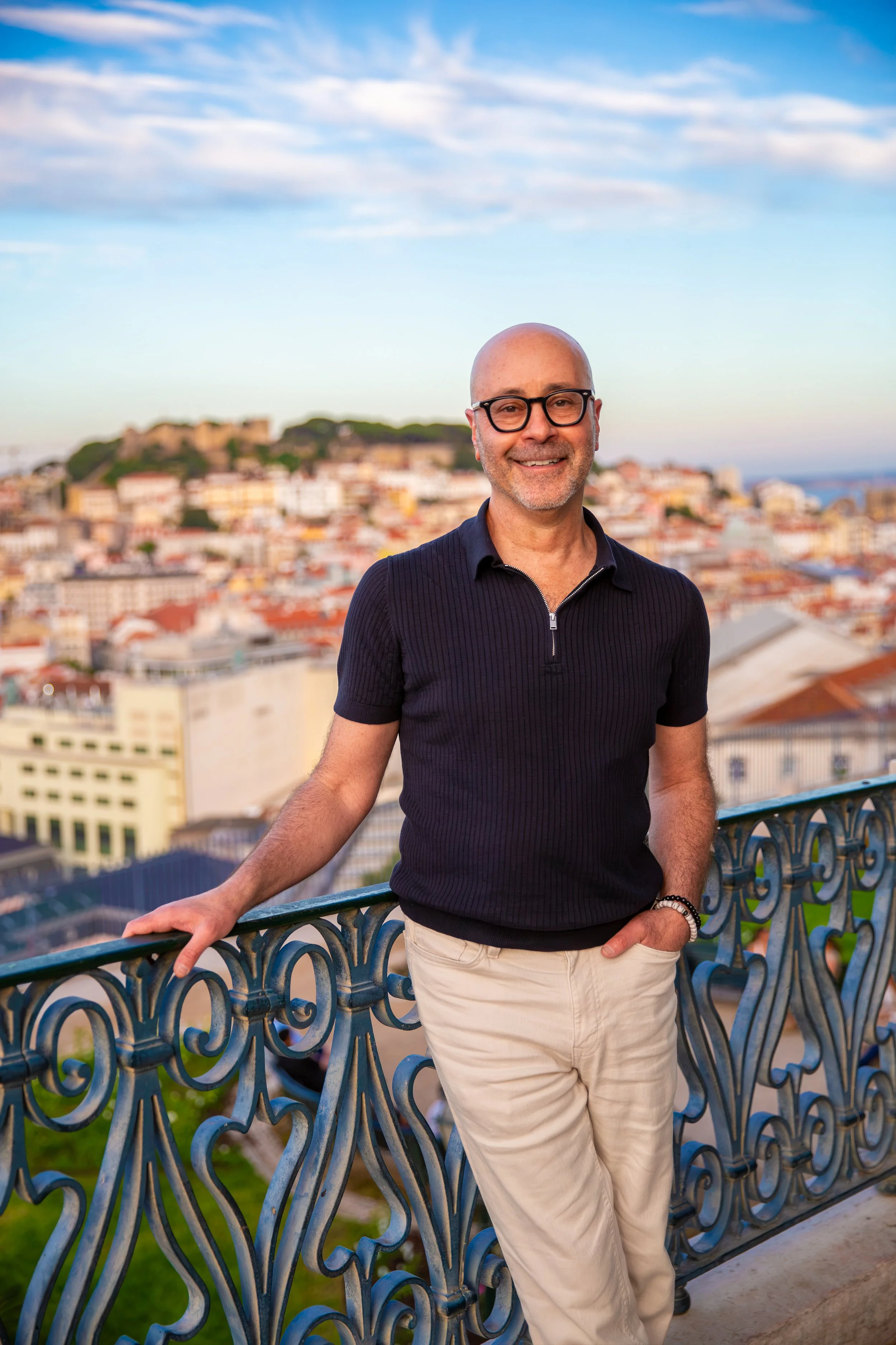Solo travel portrait Lisbon