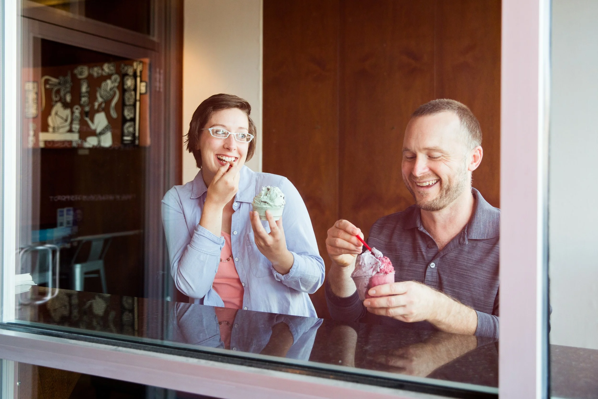 Cookbook photoshoot for a gelato brand