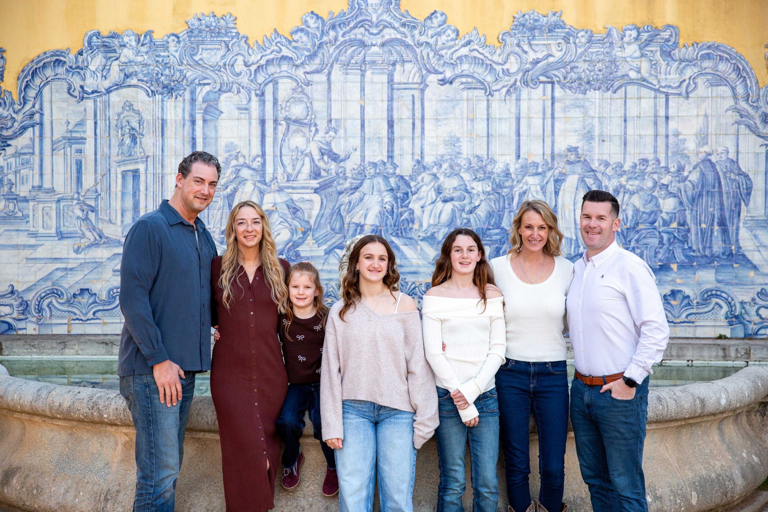 Family portrait session in Cascais