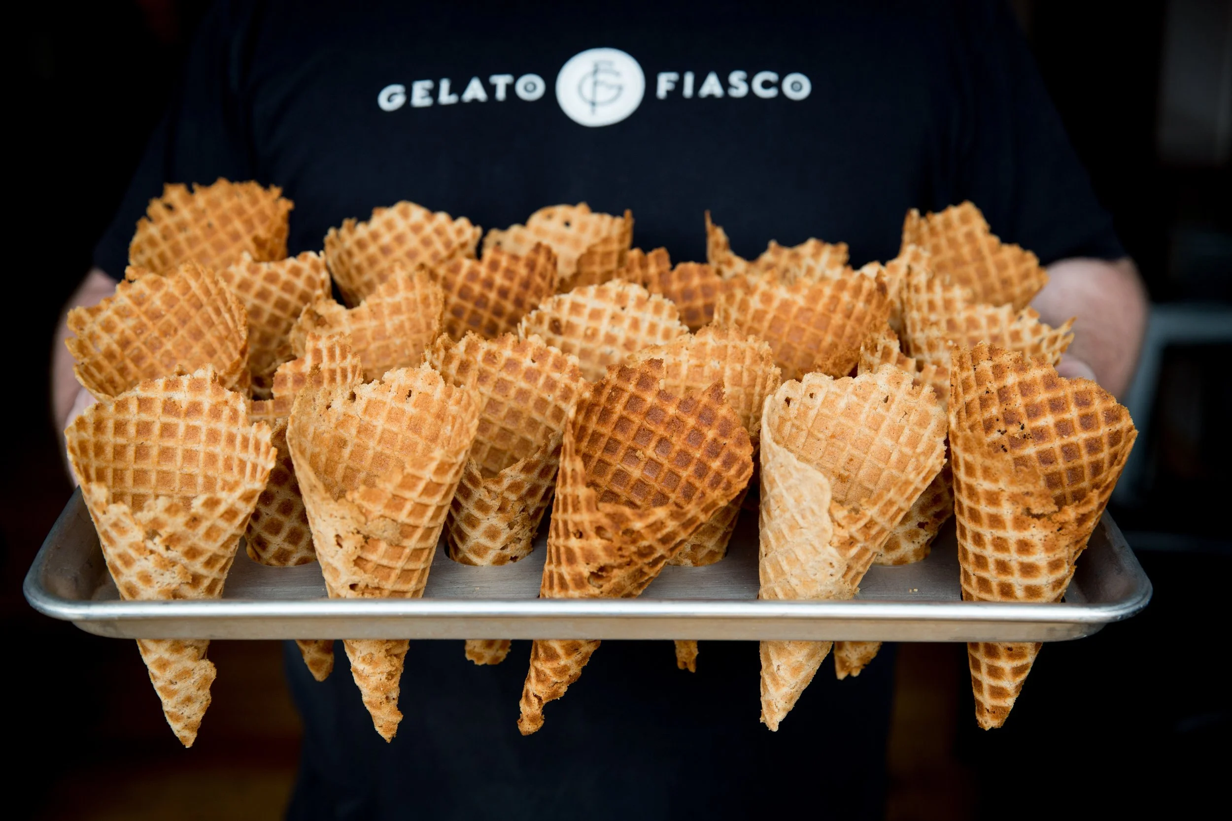 Cookbook photoshoot for a gelato brand