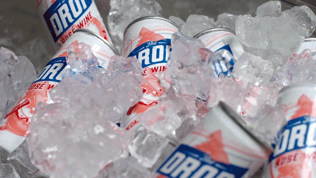 The Drop Wine Canned Rosè Ad