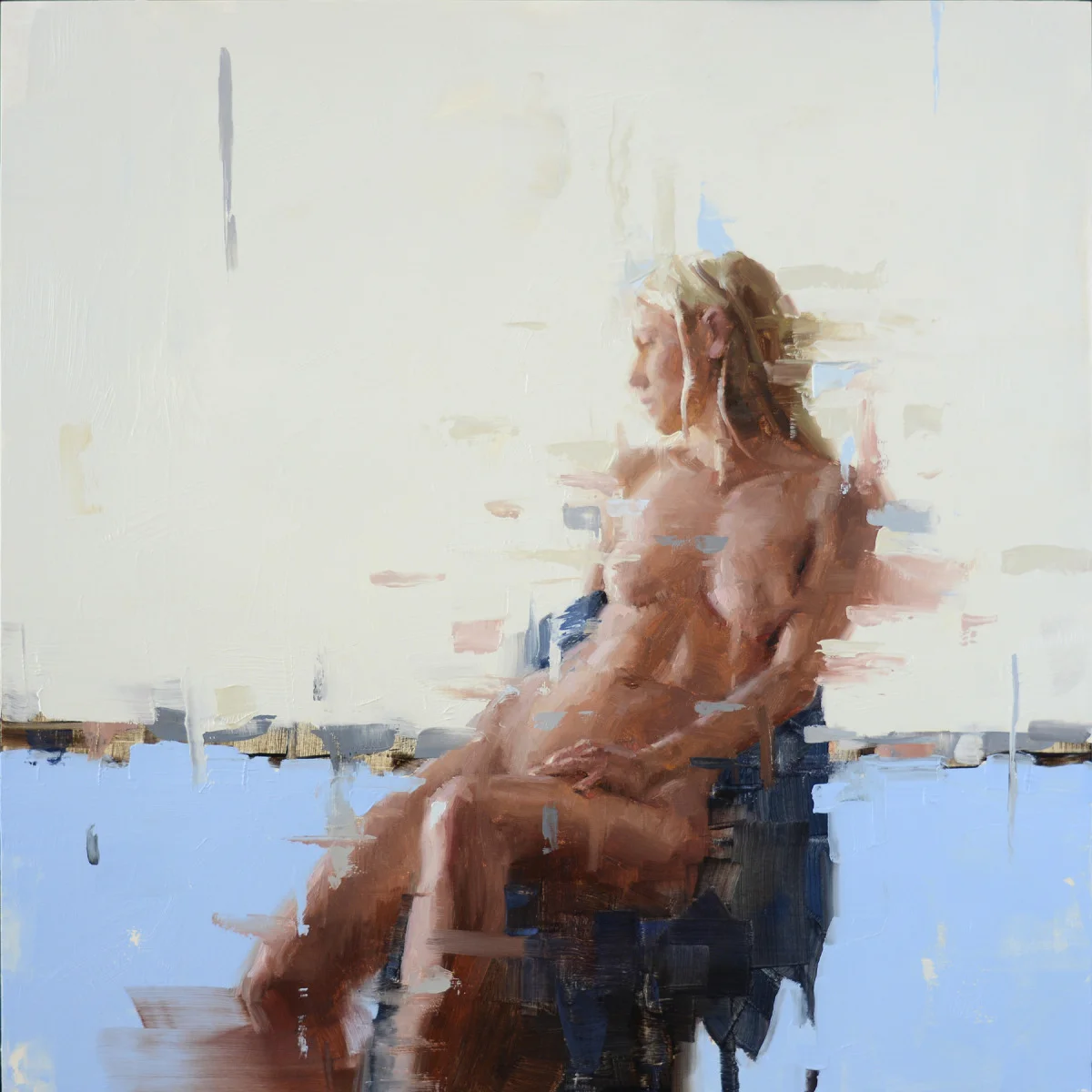 Nude in Yellow and Blue