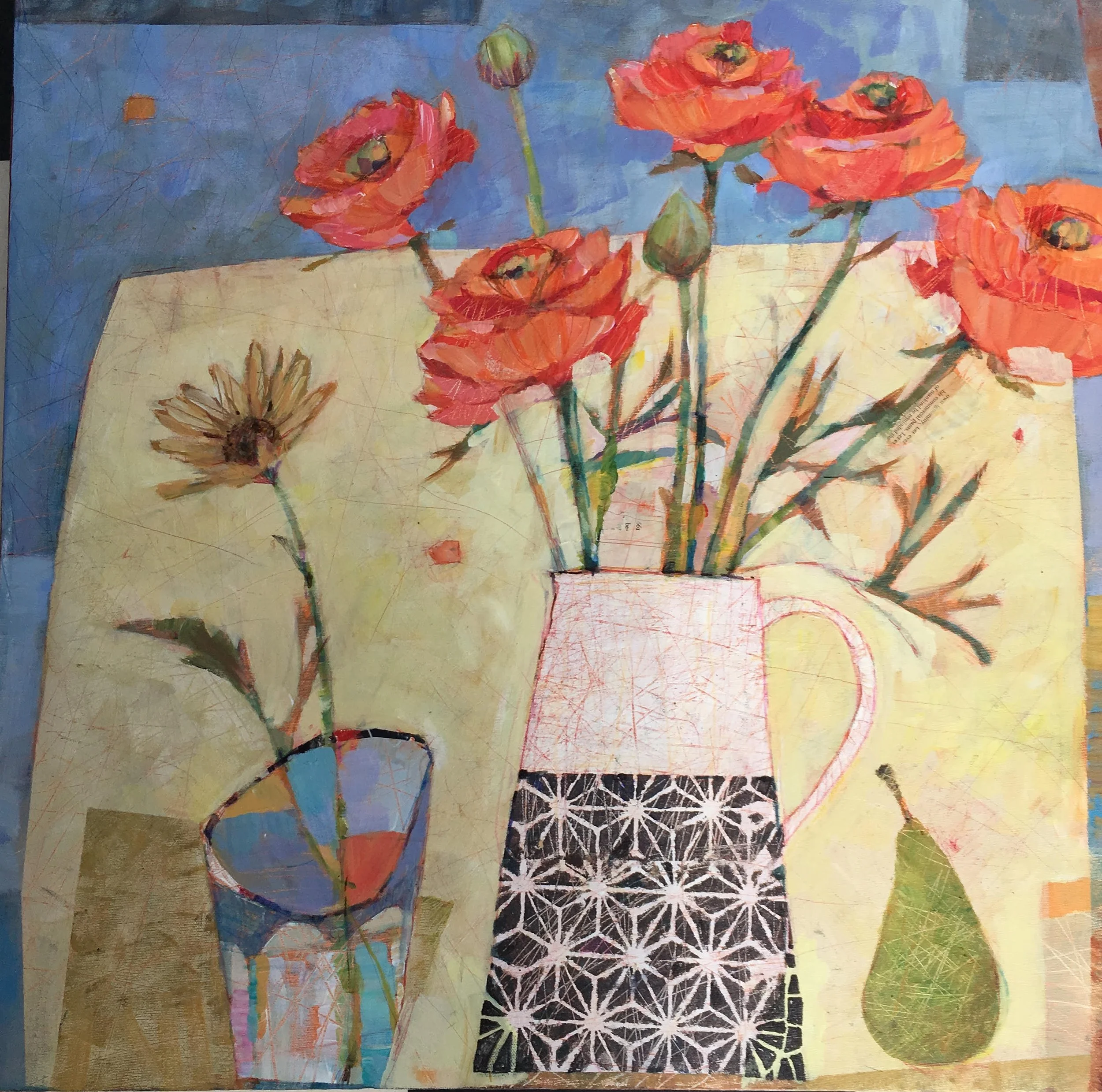 Jug and Daisy Glass
