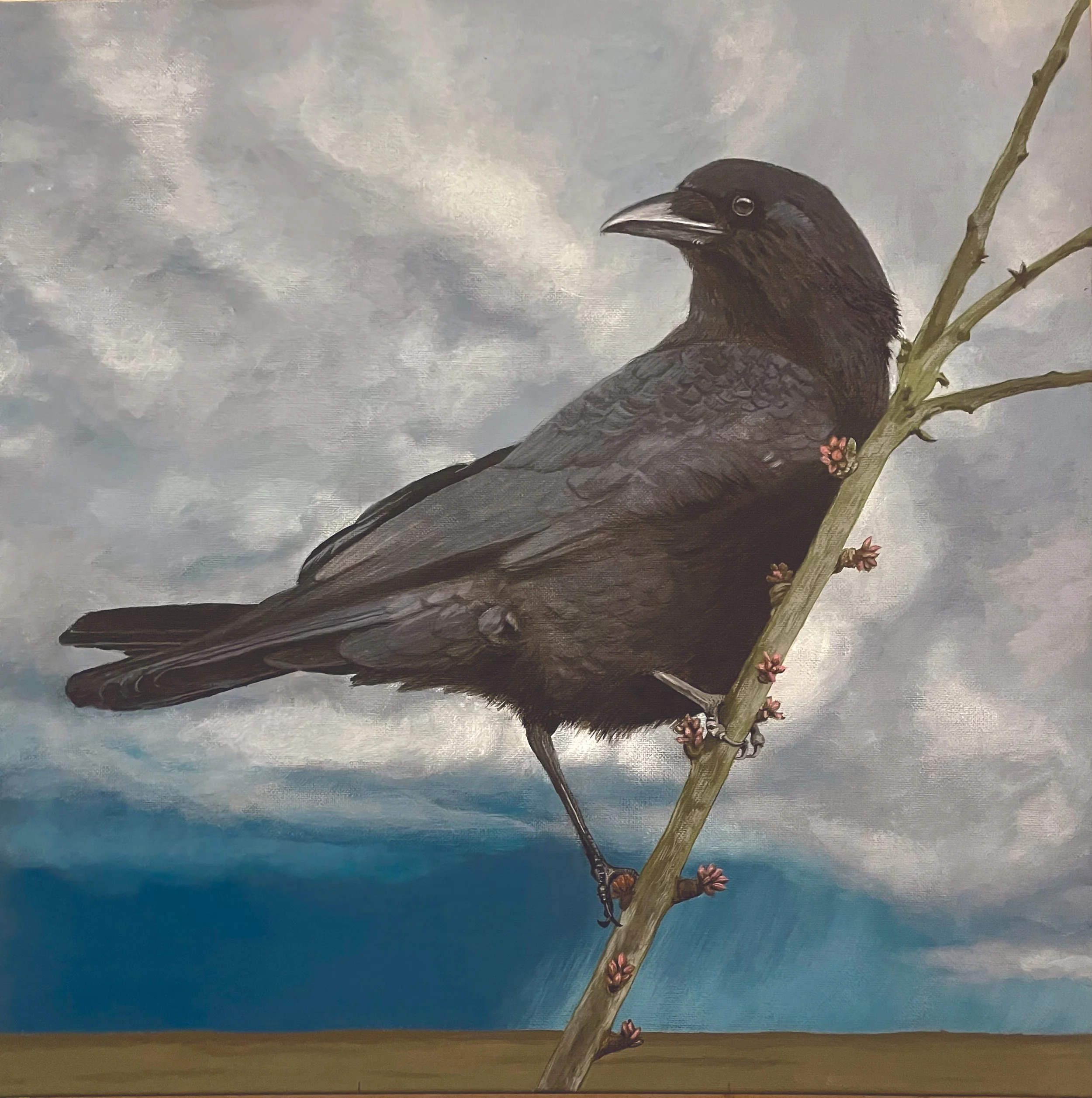 Anais Rumfelt Spring Crow 18x18.jpg